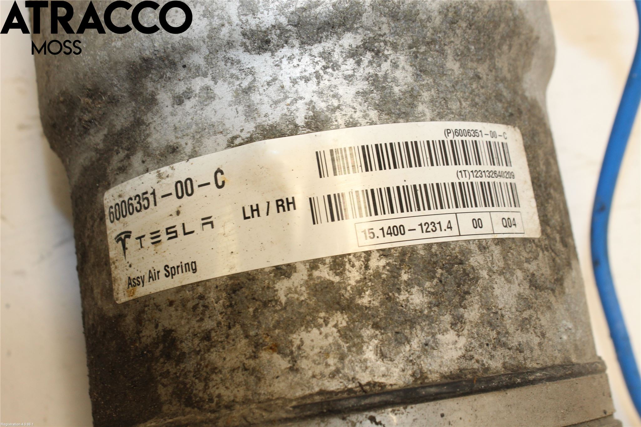 Tesla MODEL S 13- Nivåreg Belg - Luftpute