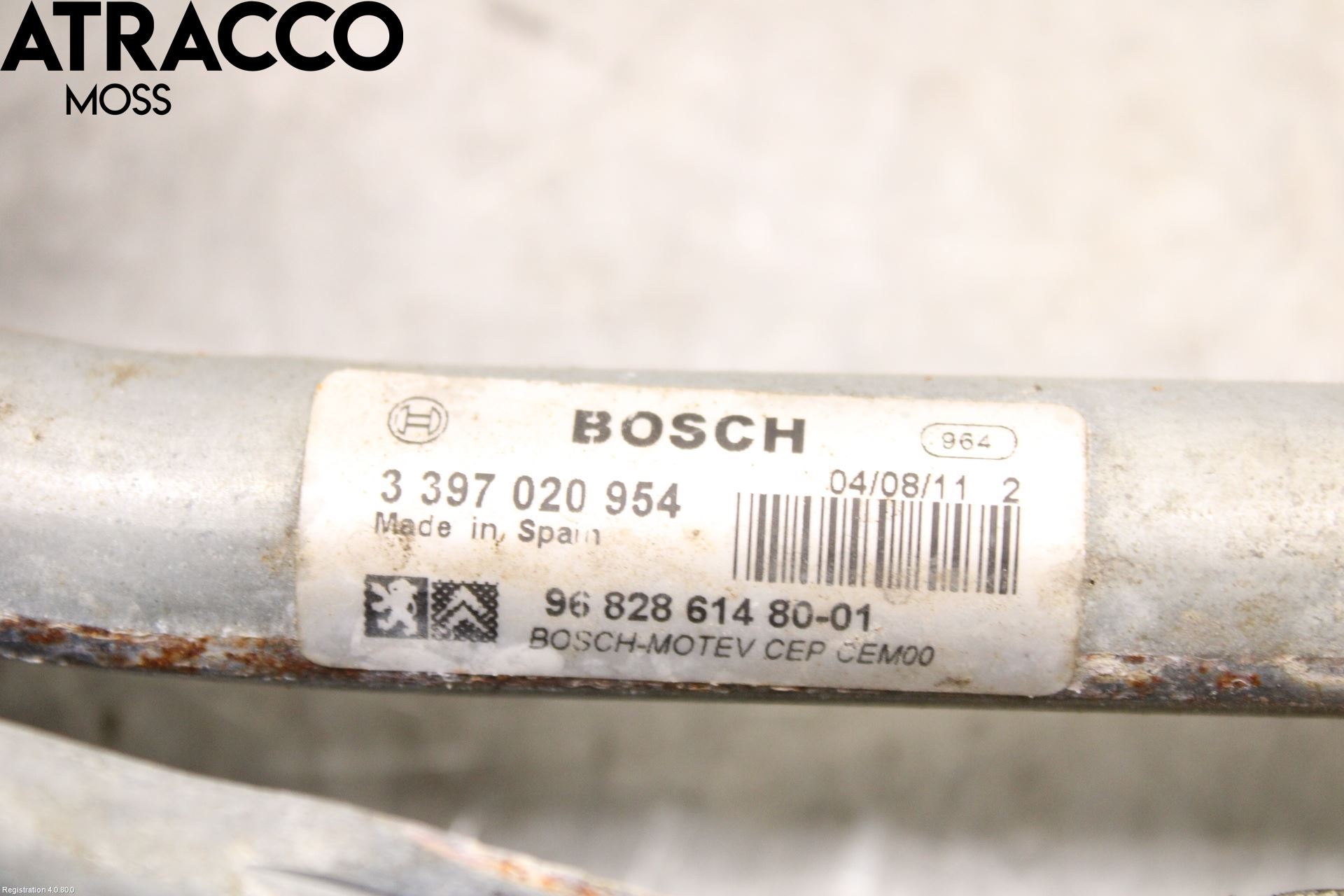 Peugeot PARTNER 08-15 Viskermotor Frontrute