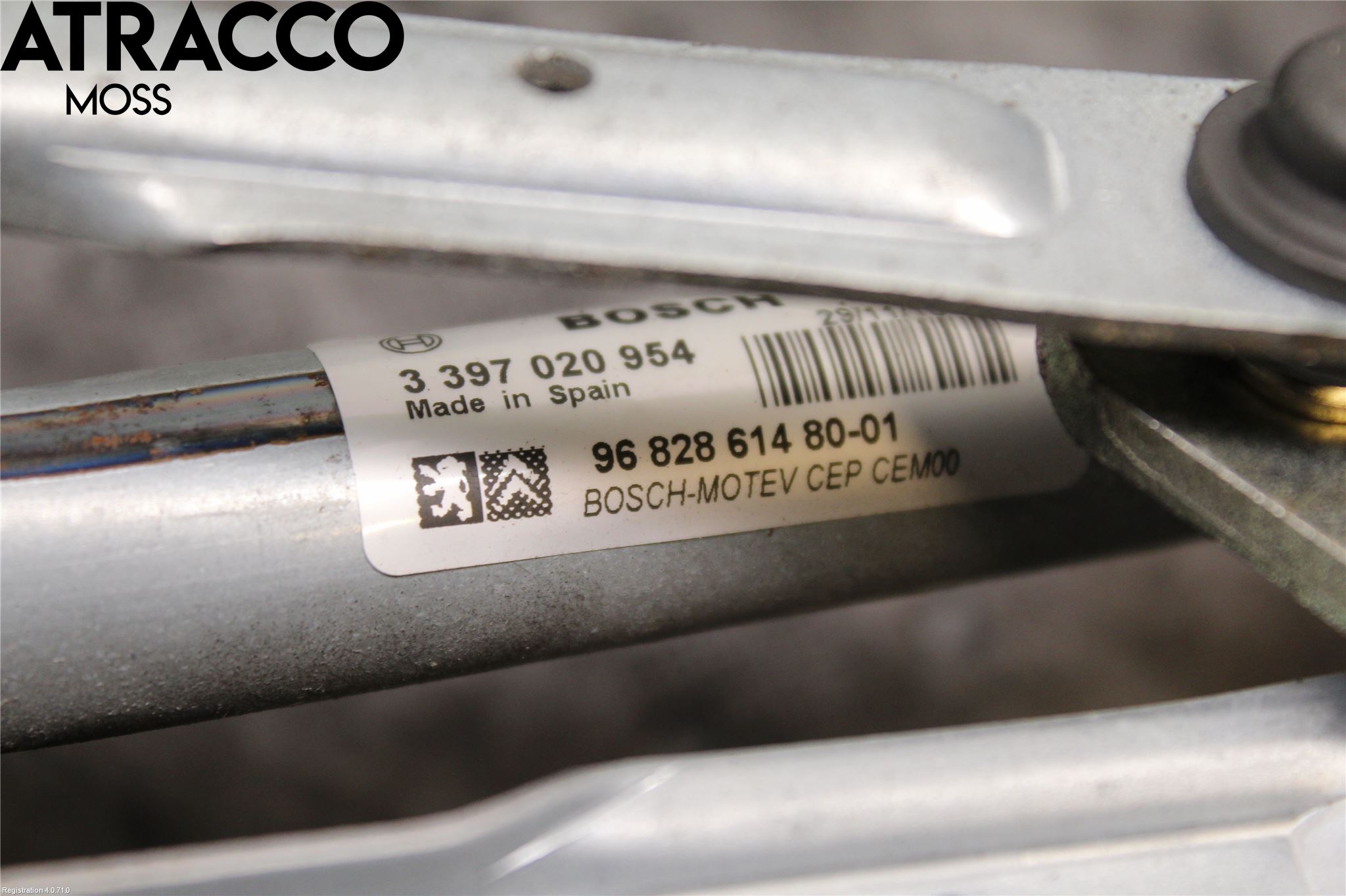 Peugeot PARTNER 08-15 Viskermotor Frontrute