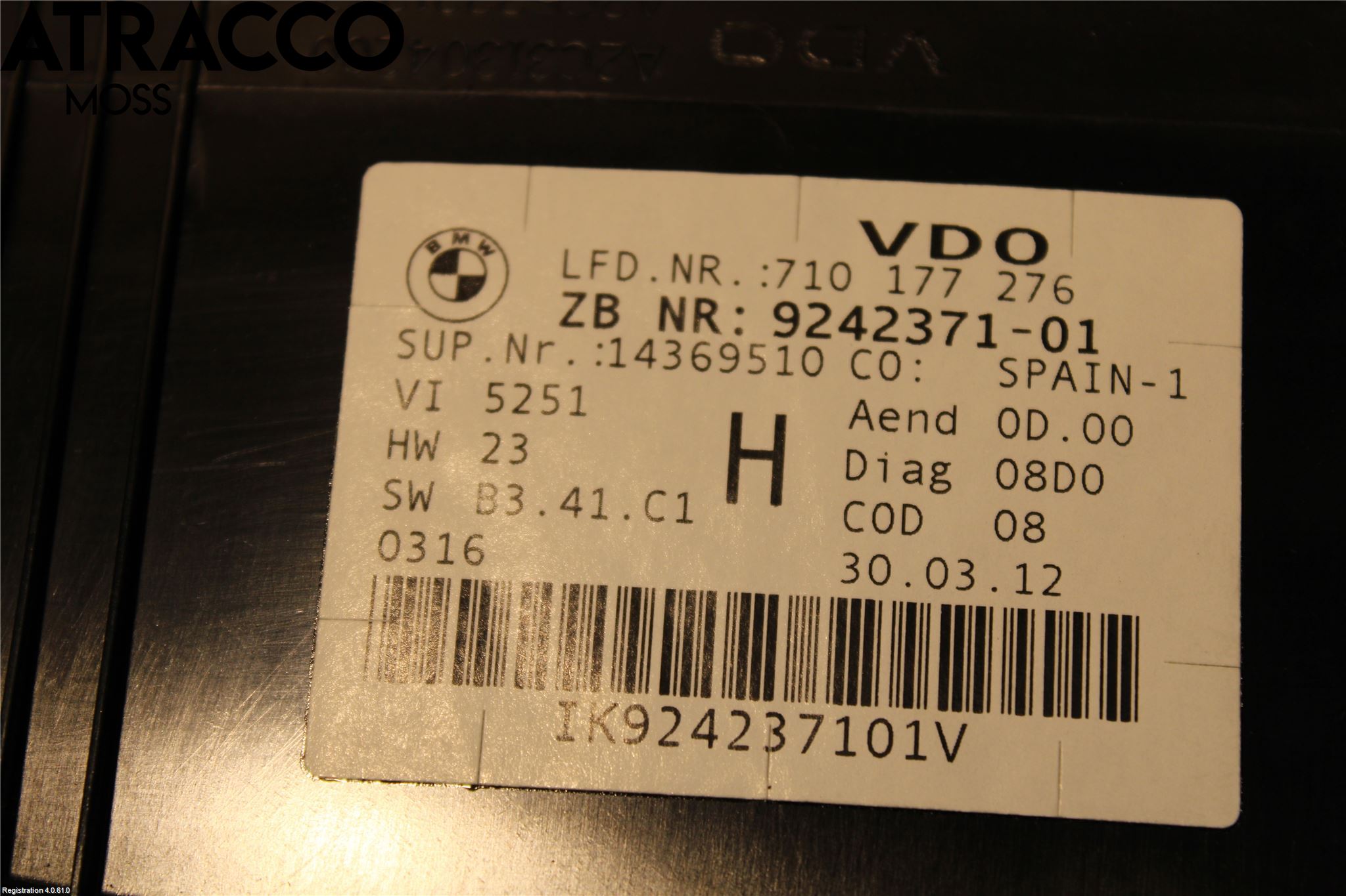 BMW X1 E84 10-15 Instr Kombinert