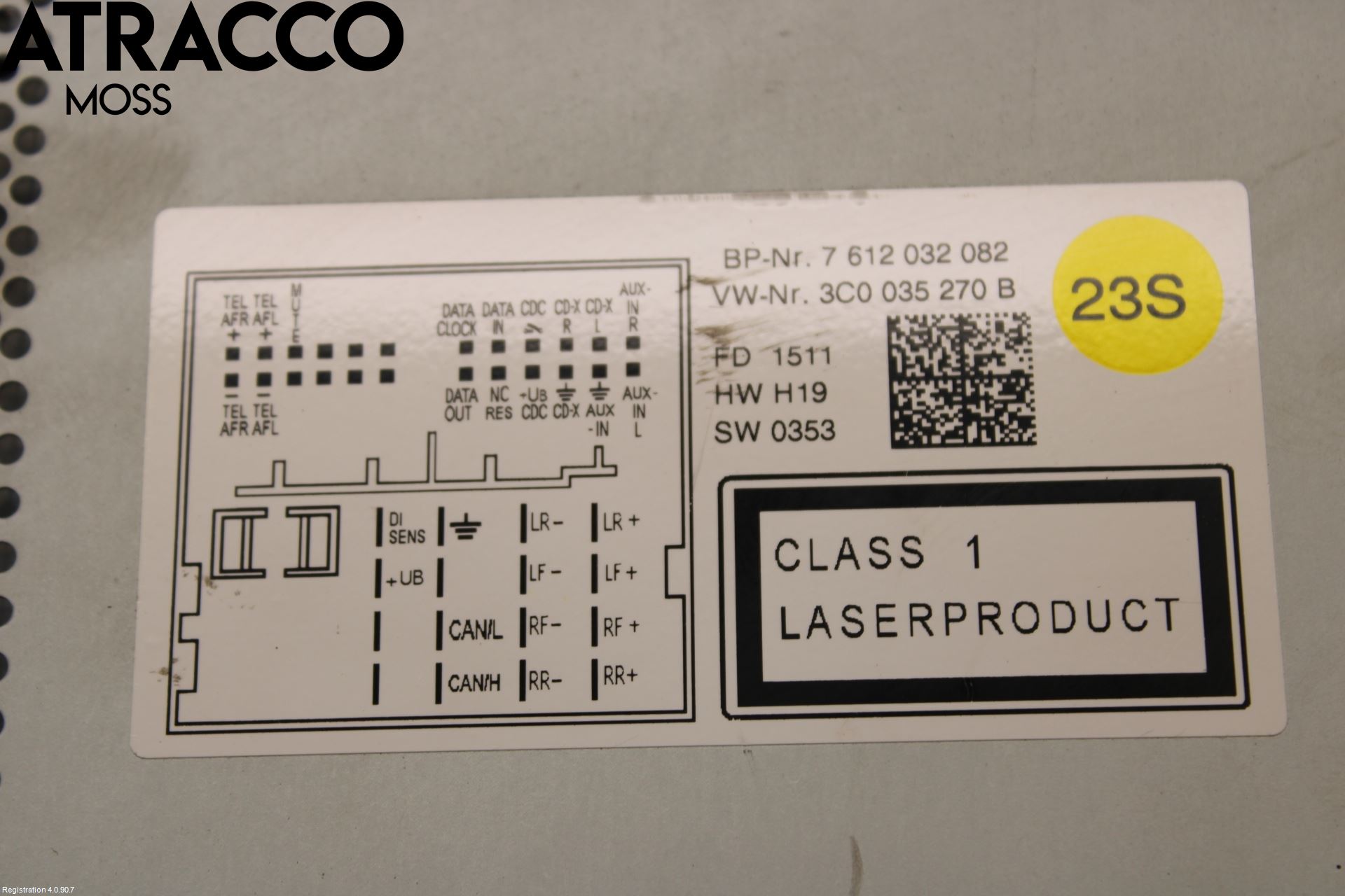 Volkswagen VW GOLF VI 09-13 Stereo Radio Med Cd