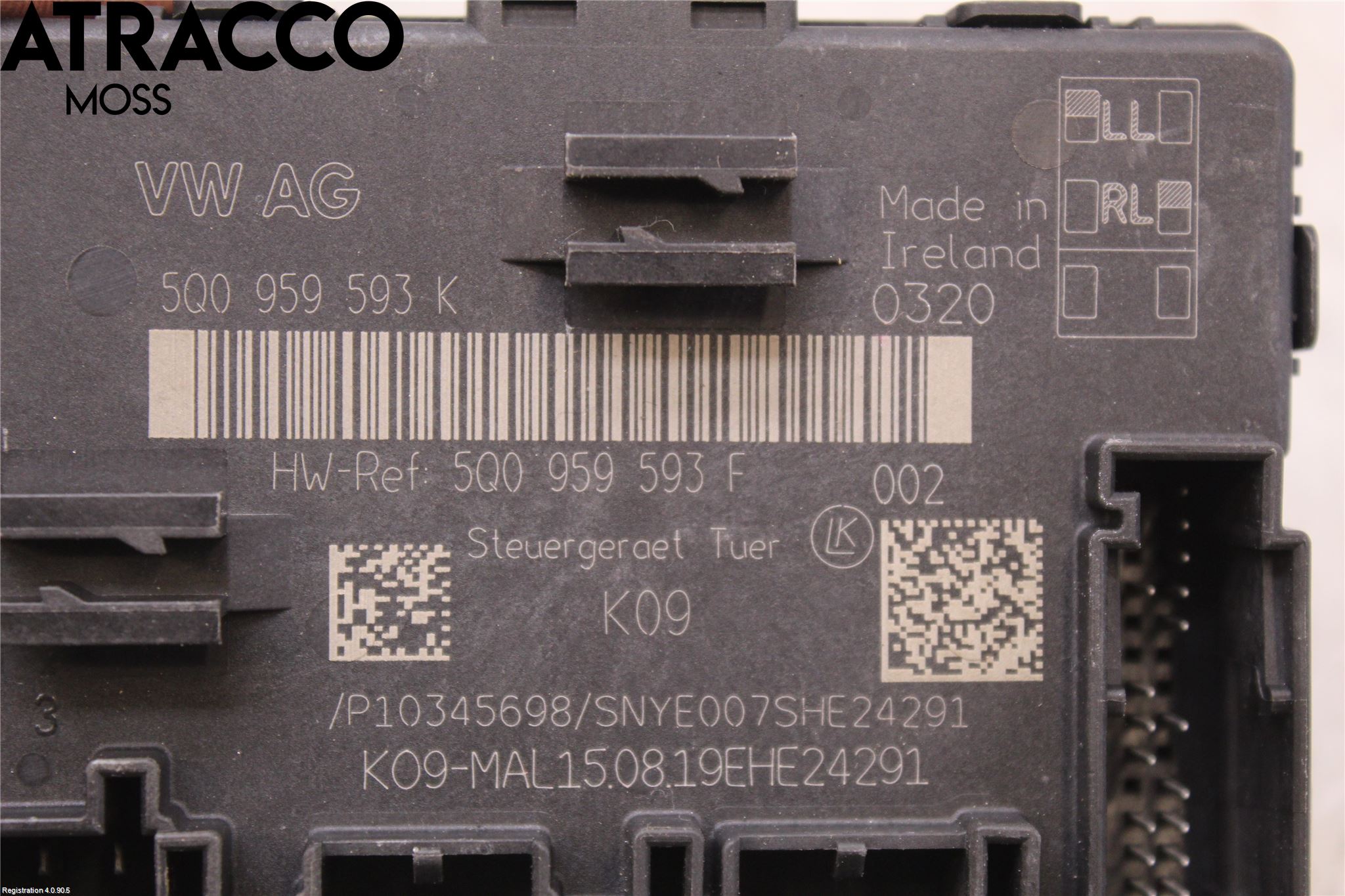 Volkswagen VW GOLF / E-GOLF VII 13-20 Styreenhet Dør