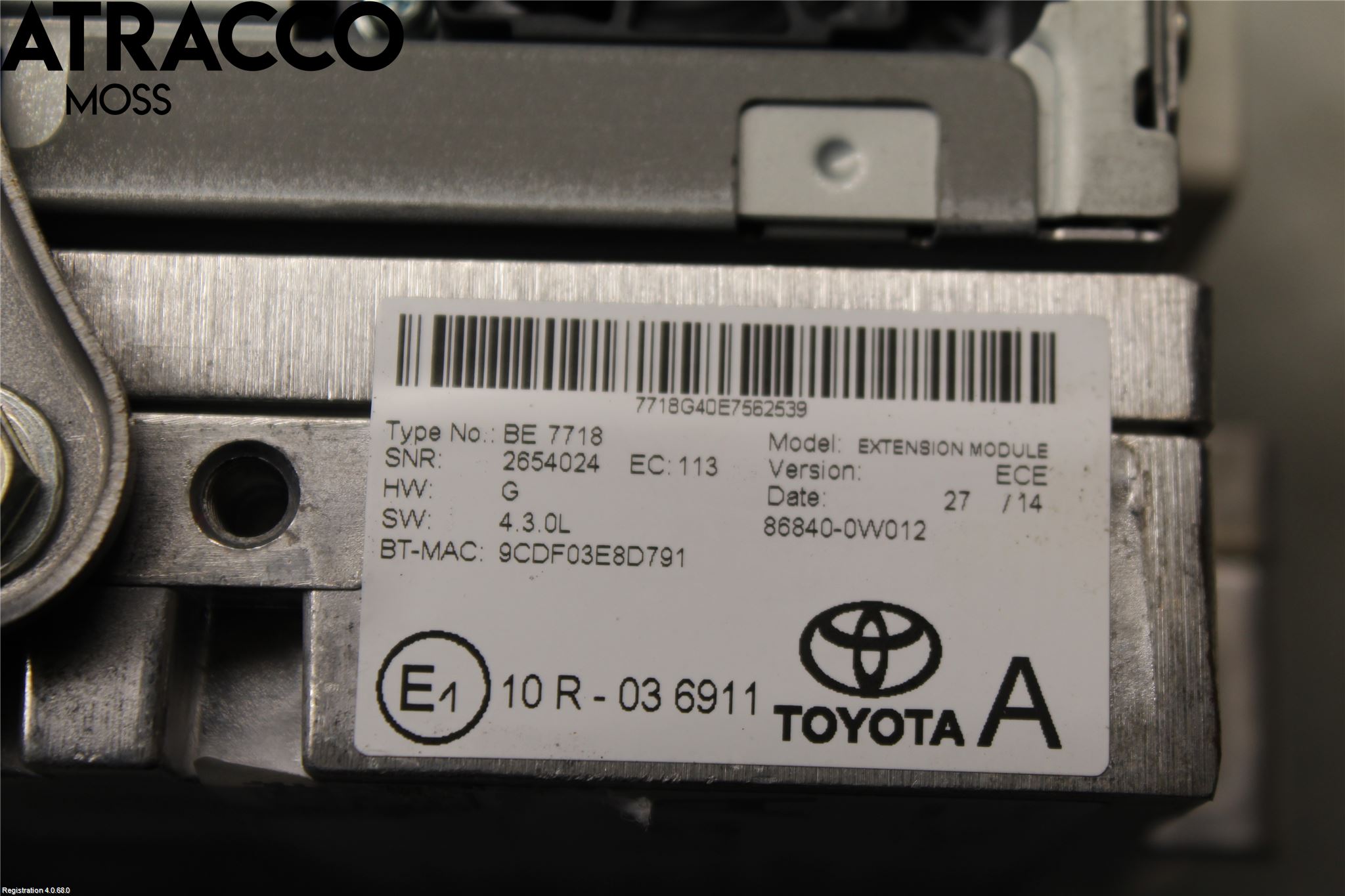 Toyota AVENSIS 09-15 Stereo Radio Med Cd