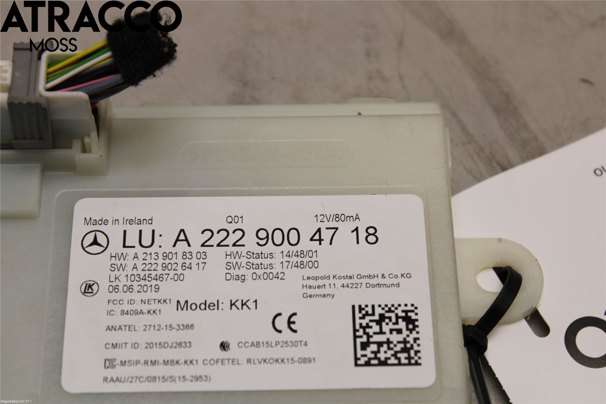 Mercedes-Benz MB EQC (N293) 20- Styreenhet Sentrallås