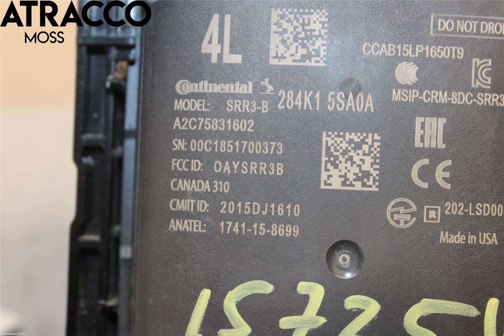 Nissan LEAF 18- Sensor Kollisjonsbeskyttelse