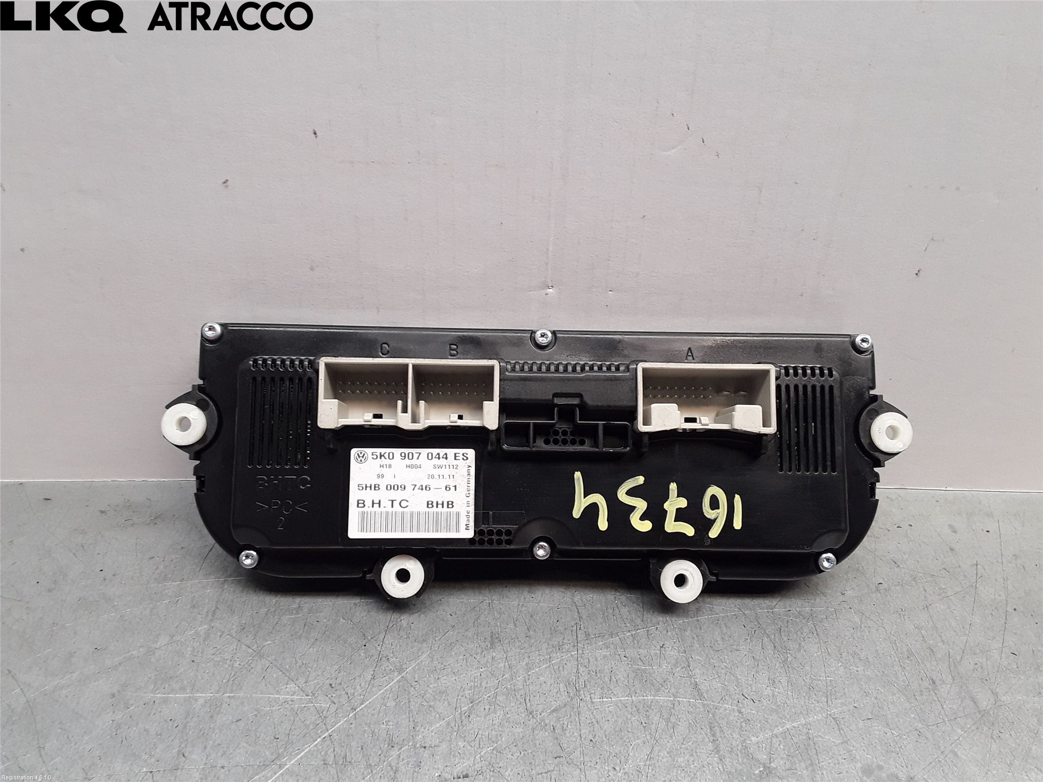 Volkswagen VW TOURAN 10-15 Varme Ac Betjening-Display