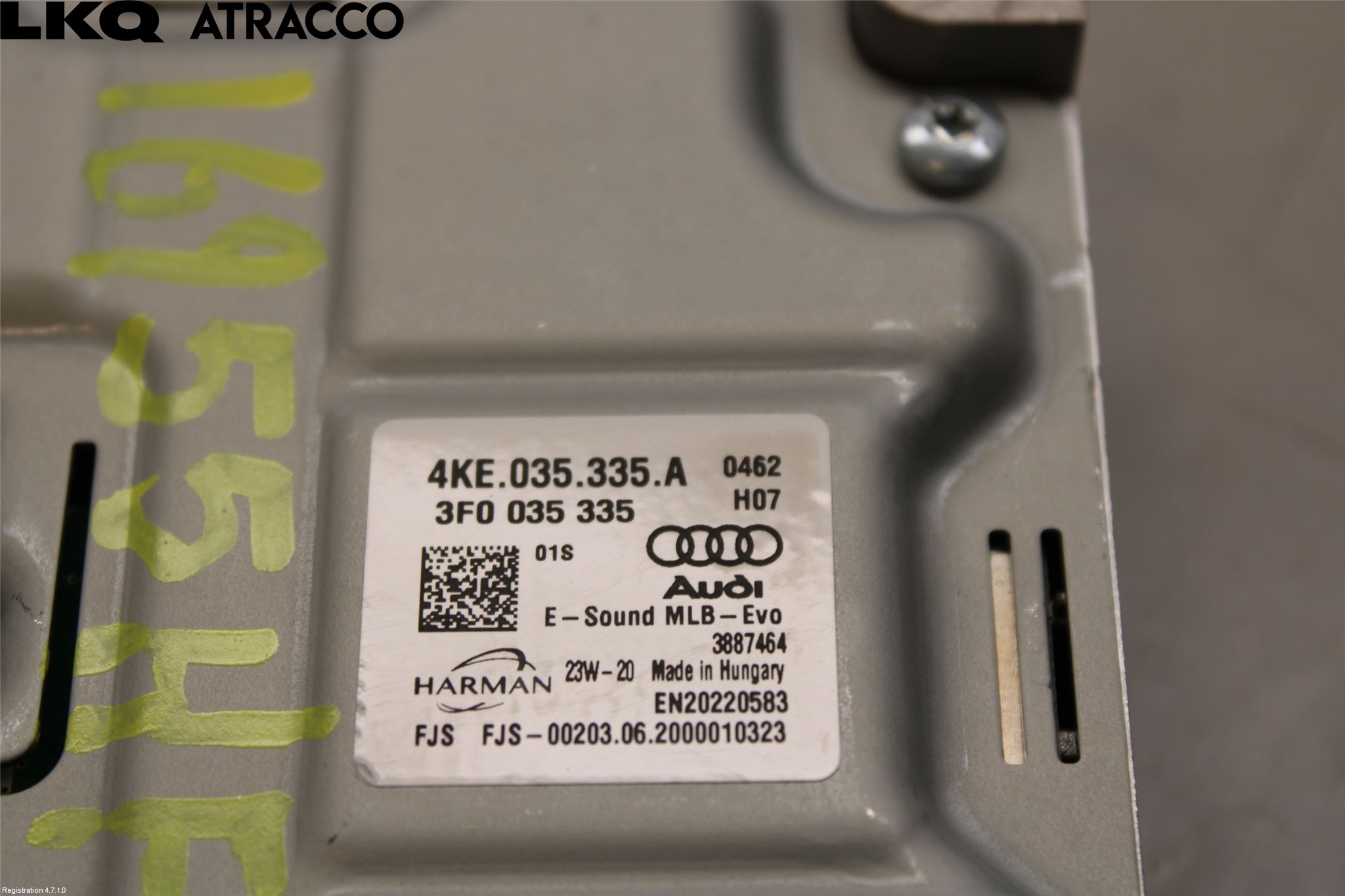 Audi E-TRON, S GE 19- Styreenhet Øvrig