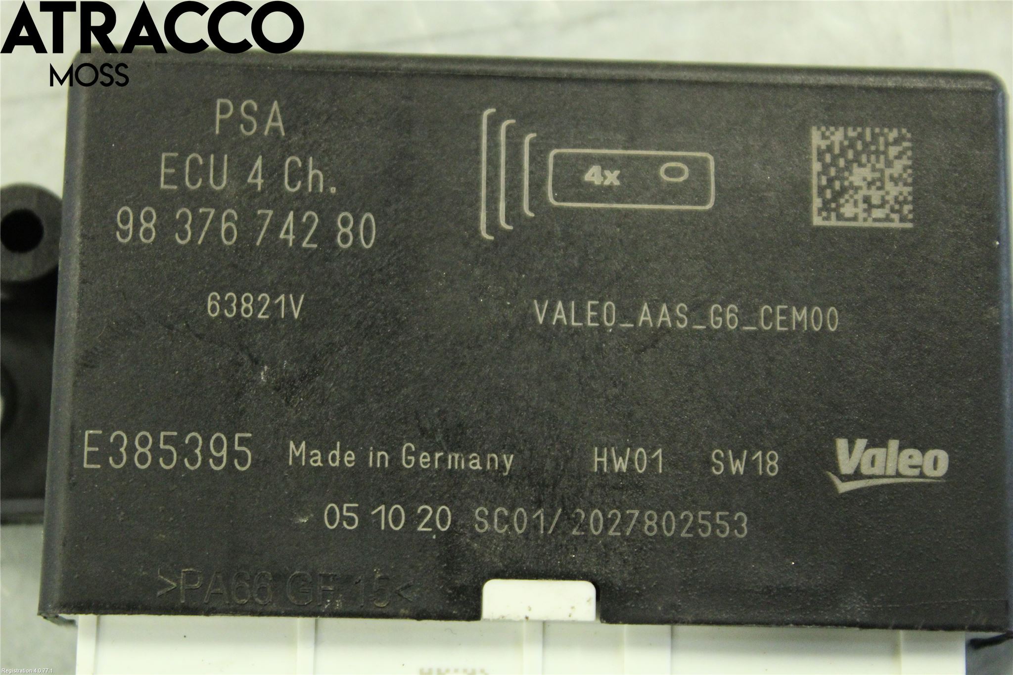 Peugeot 2008/E-2008 20- Styreenhet Parkering