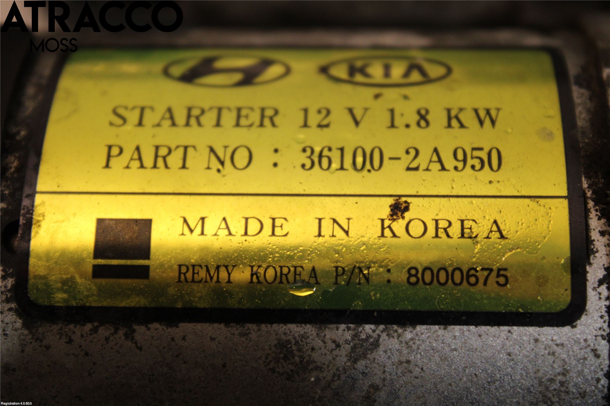 Kia SPORTAGE (SL) 11-15 Startmotor Diesel