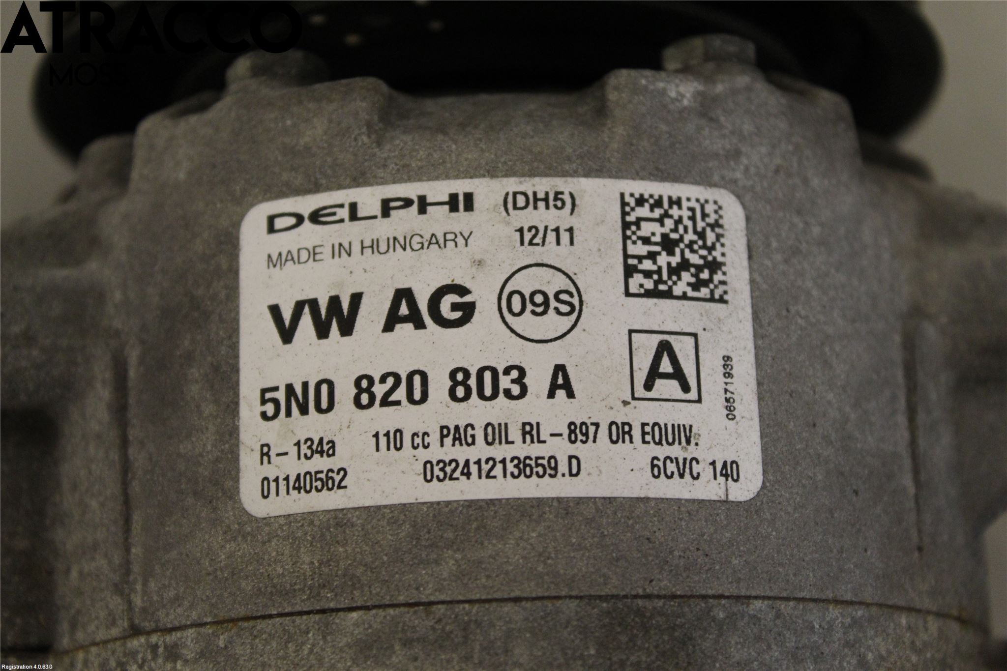 Volkswagen VW GOLF PLUS/CROSS GOLF 04-14 Varme Ac Kompressor