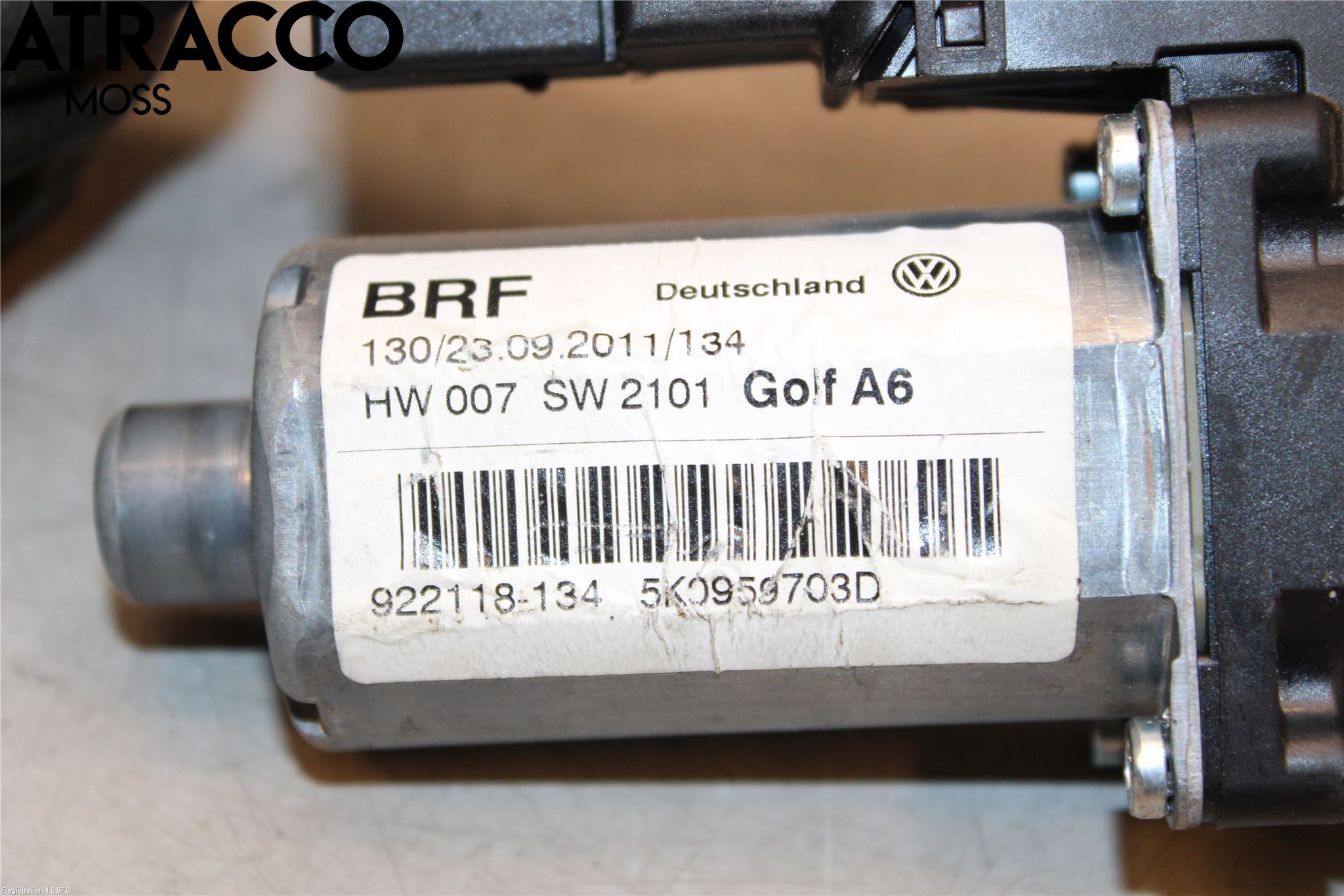 Volkswagen VW GOLF VI 09-13 Vindusheismotor