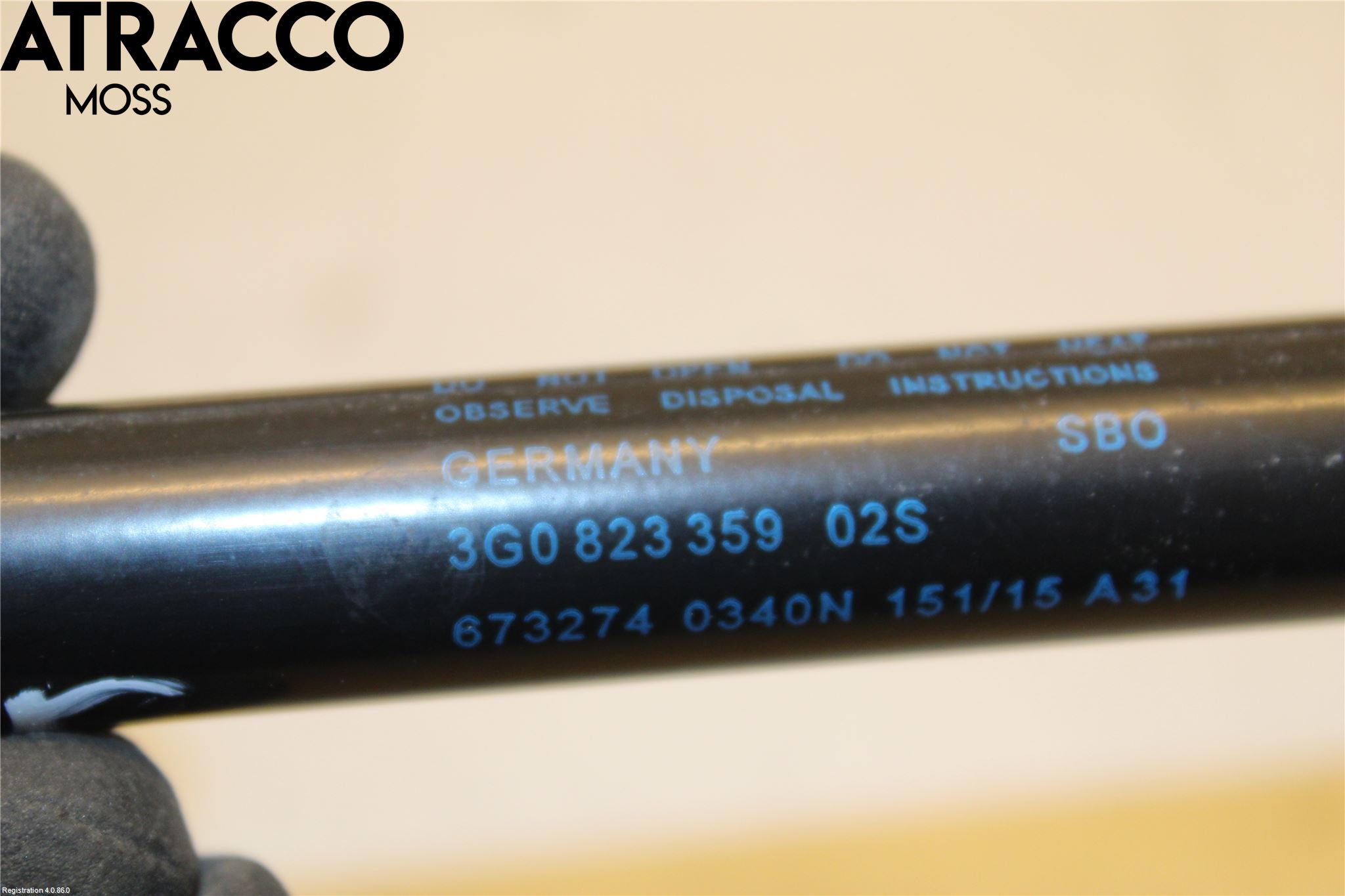 Volkswagen VW PASSAT 15-19 Panser Demper-Gassfjær