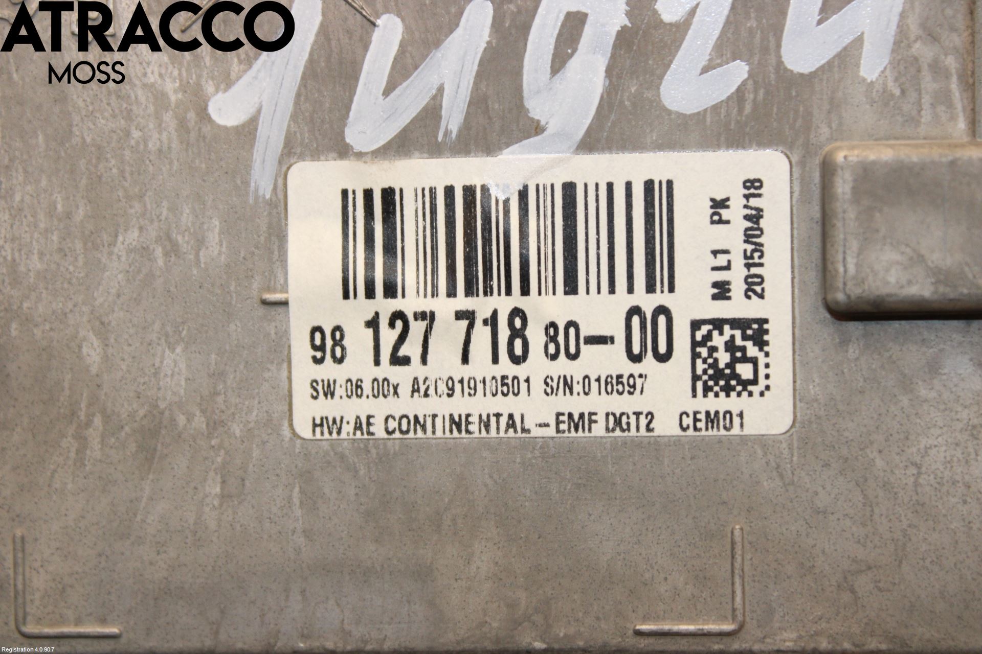 Peugeot 508 11-18 Instr Skjerm Dvd-Gps-Ac-Tlf