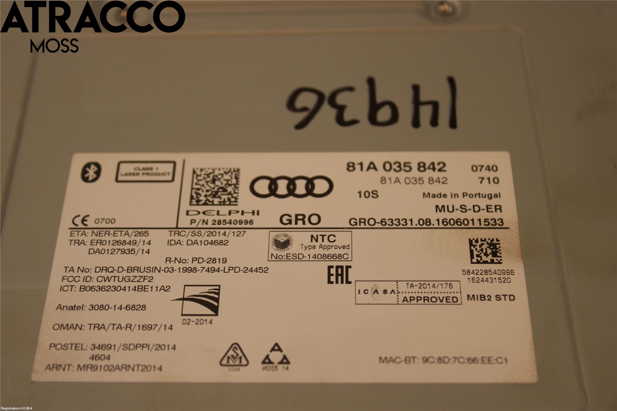 Audi A3/S3 8V 13-20 Stereo Dvd Spiller