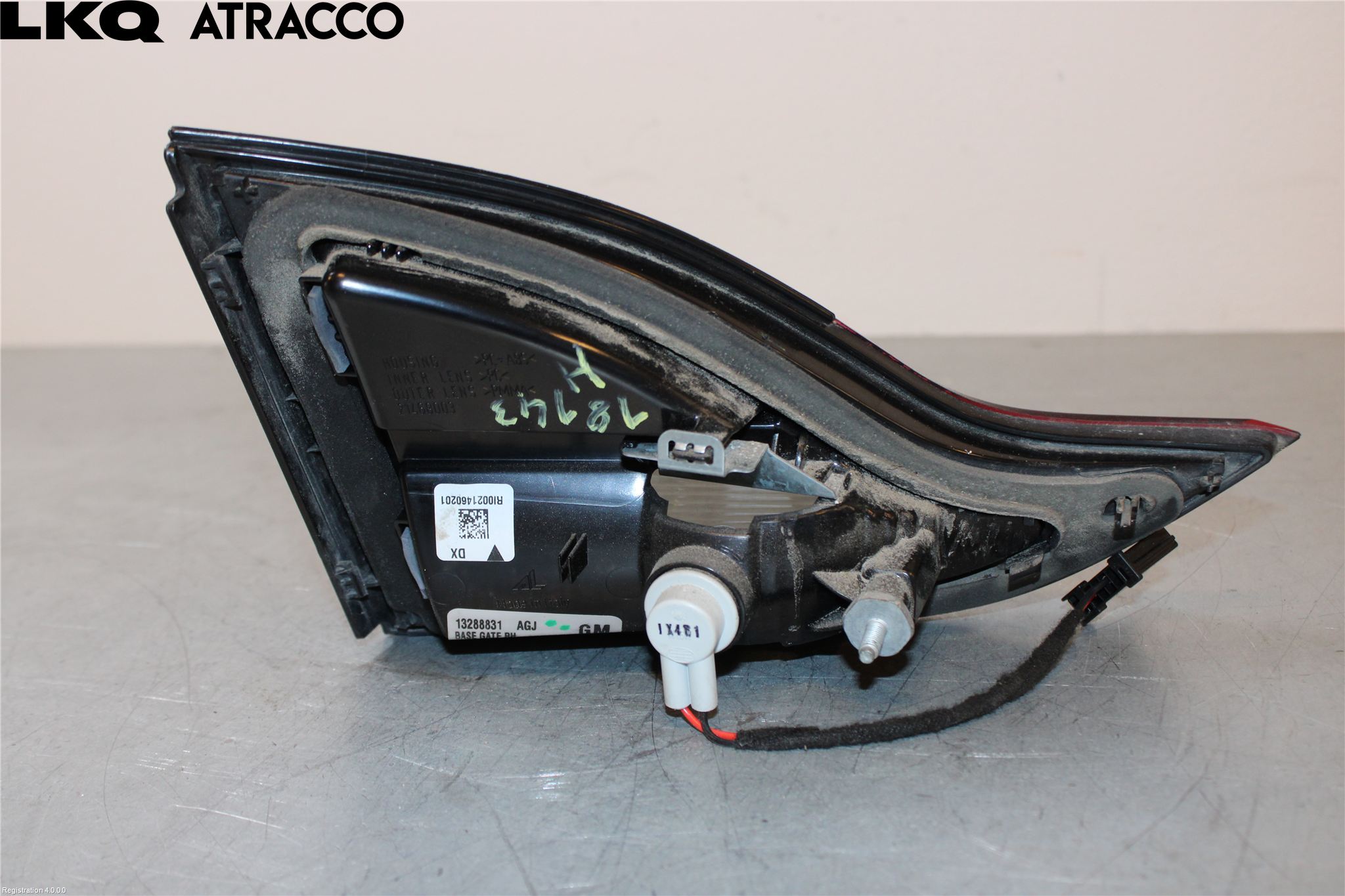 Opel ZAFIRA C 12-19 Baklykt Høyre  På Luke(Indre)