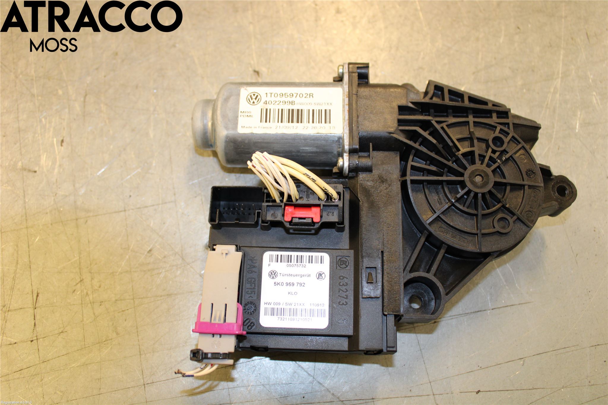 Volkswagen VW TOURAN 10-15 Vindusheismotor