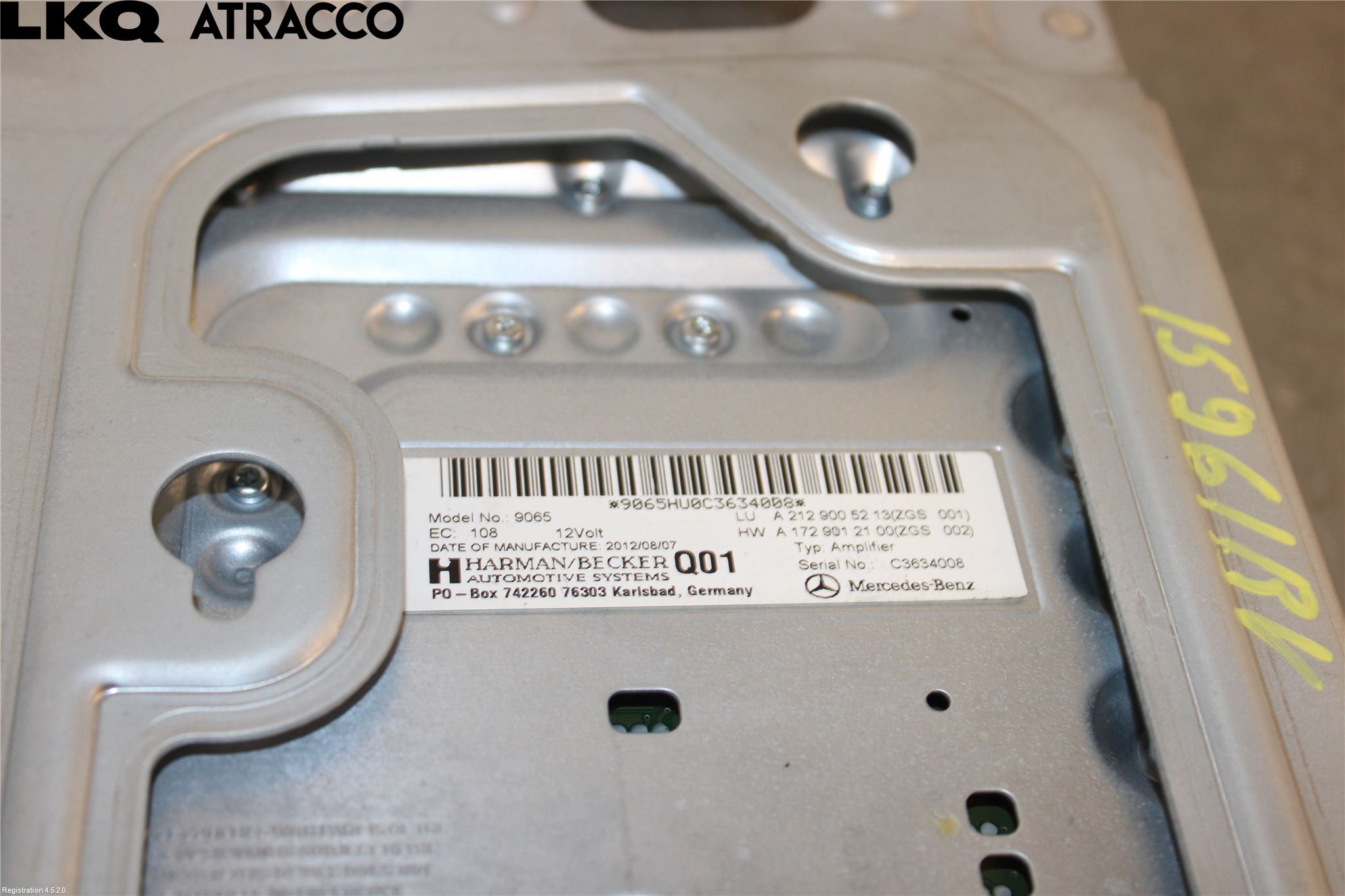 Mercedes-Benz MB E-KLASS (W212) 09-16 Stereo Forsterker