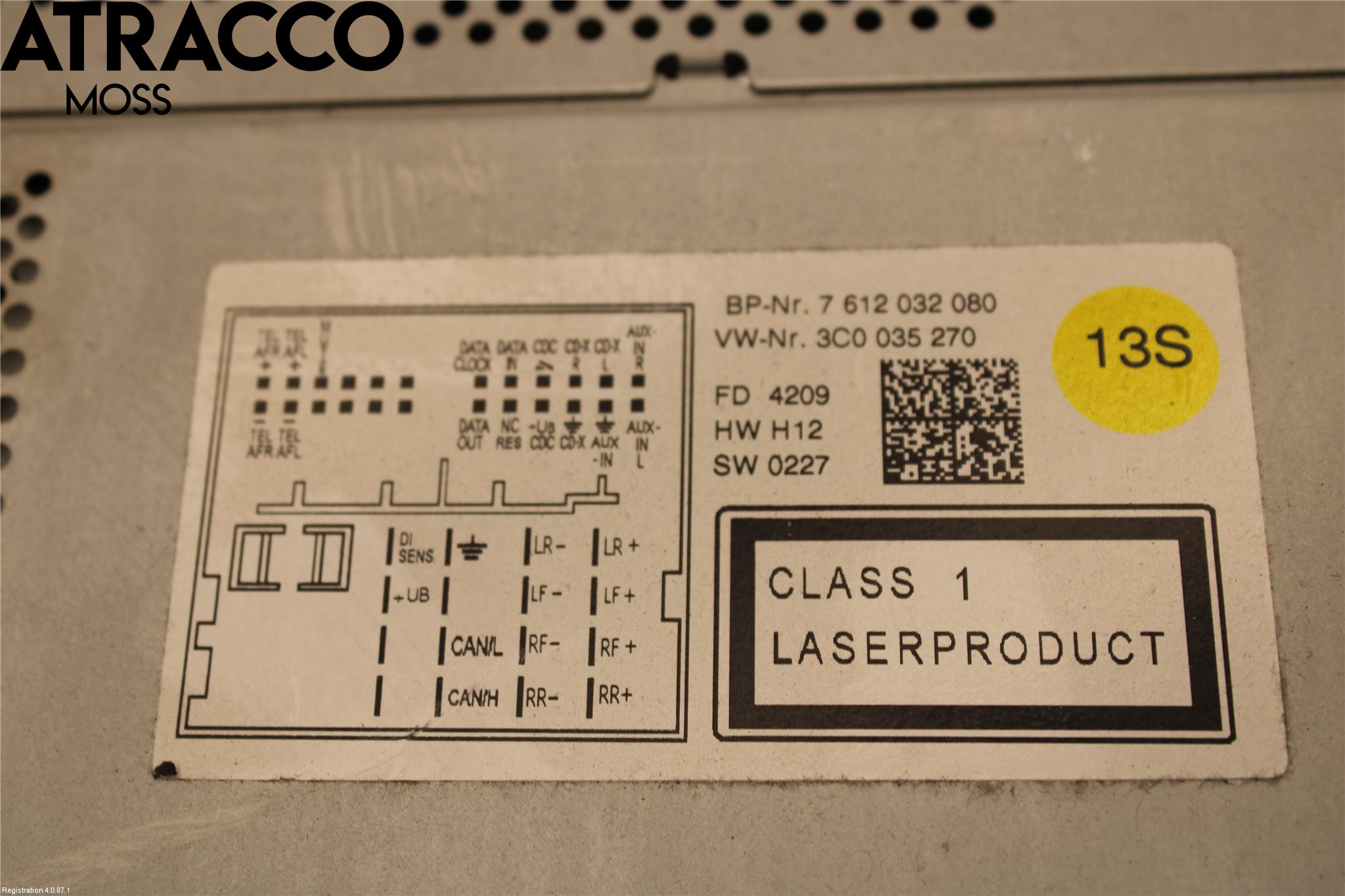 Volkswagen VW TOURAN 03-10 Stereo Radio Med Cd