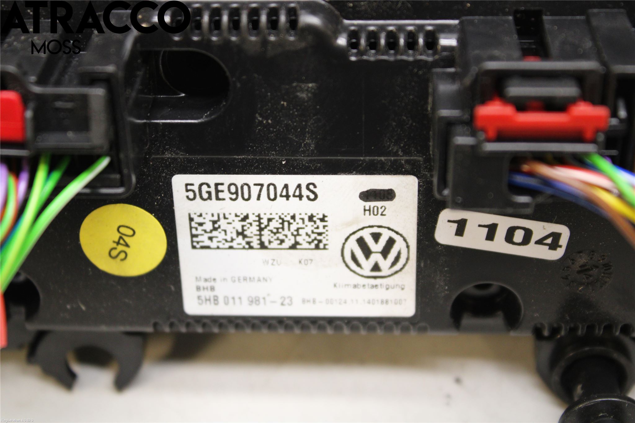 Volkswagen VW GOLF / E-GOLF VII 13-20 Varme Ac Betjening-Display