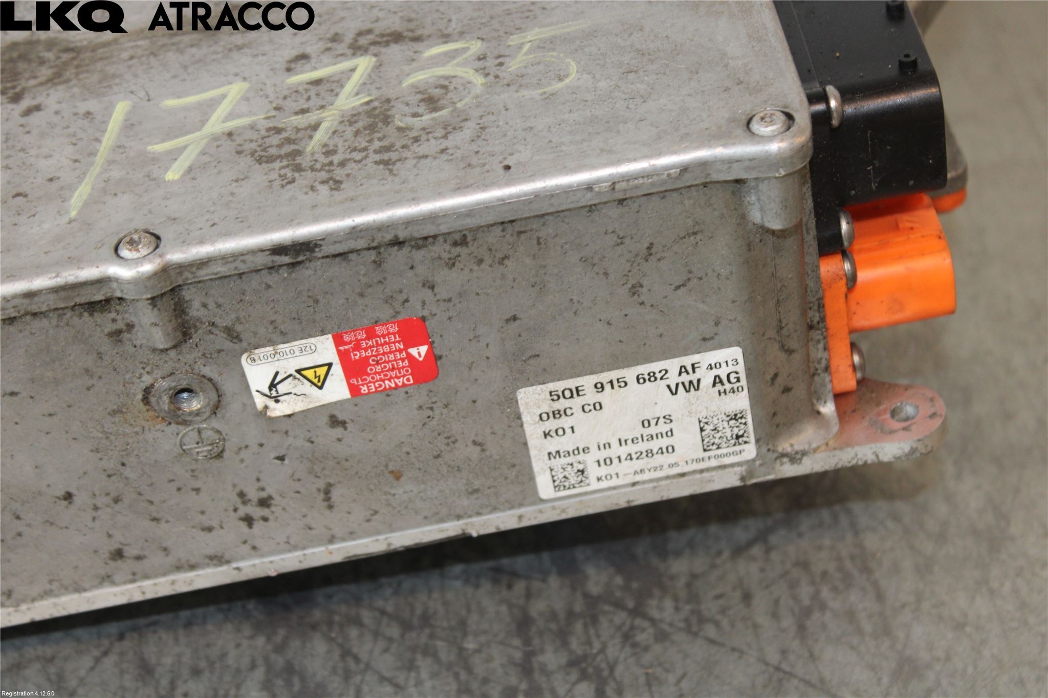 Volkswagen VW GOLF / E-GOLF VII 13-20 Batterilader Hybrid