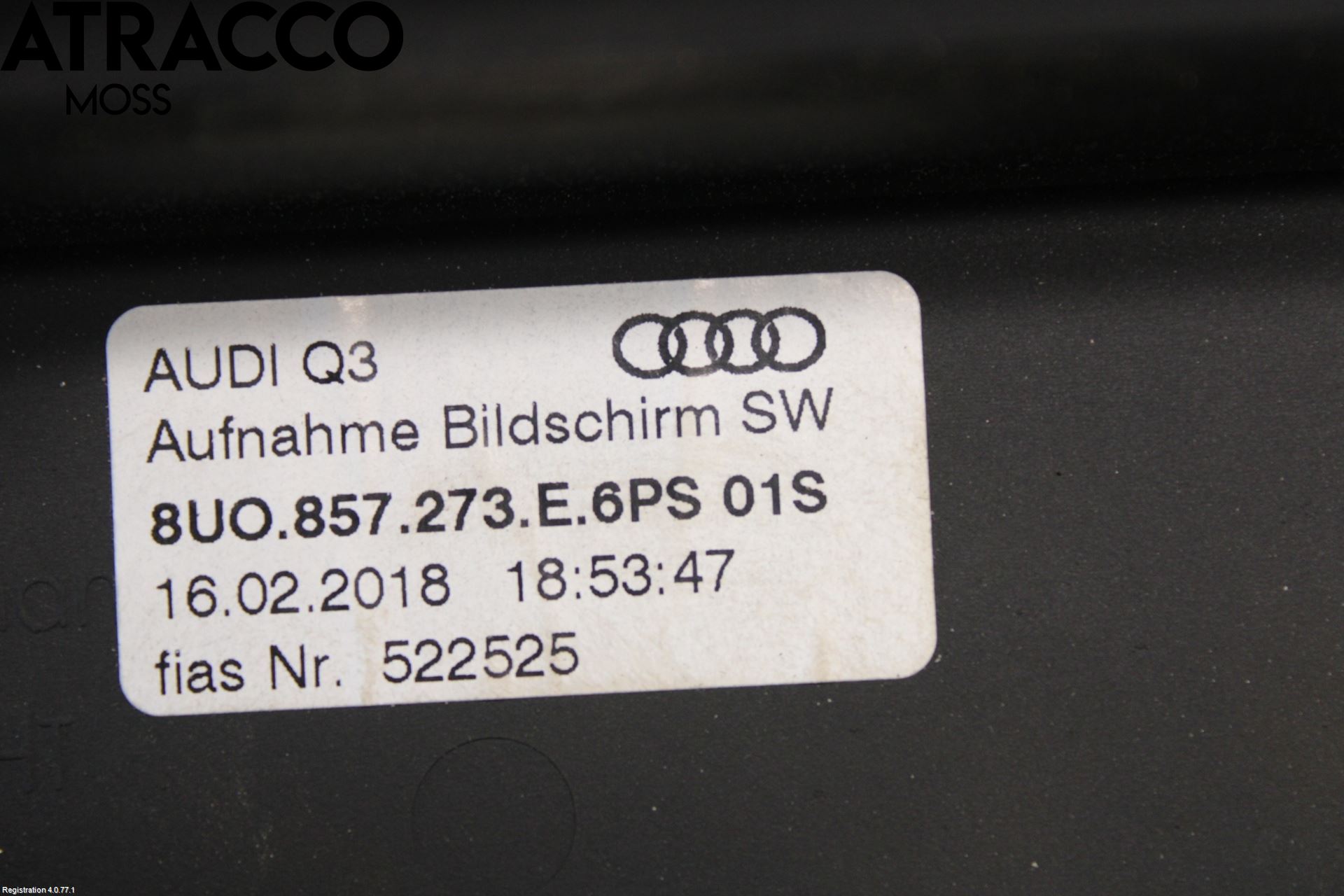 Audi Q3 8U 12-18 Instr Skjerm Dvd-Gps-Ac-Tlf