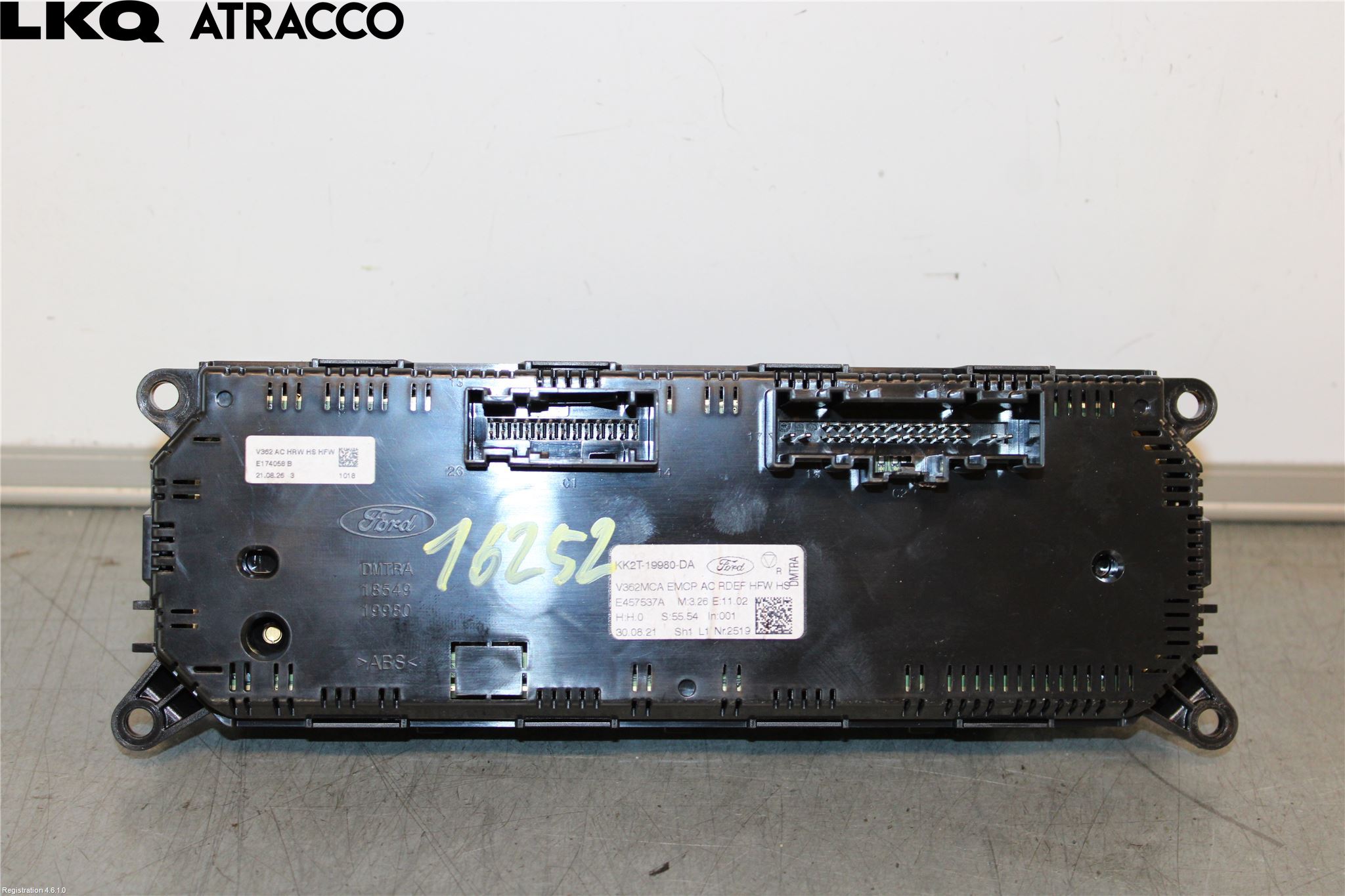 Ford TRANSIT/TOURNEO CUSTOM 13-24 Varme Ac Betjening-Display