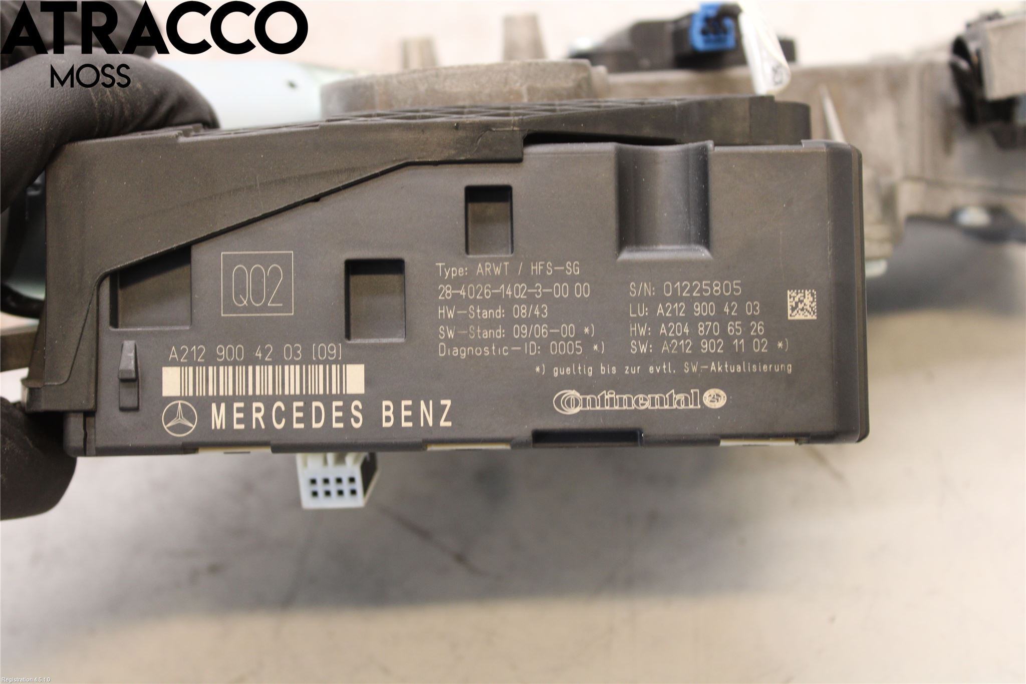 Mercedes-Benz MB E-KLASS (W212) 09-16 Baklukeåpner Automatisk