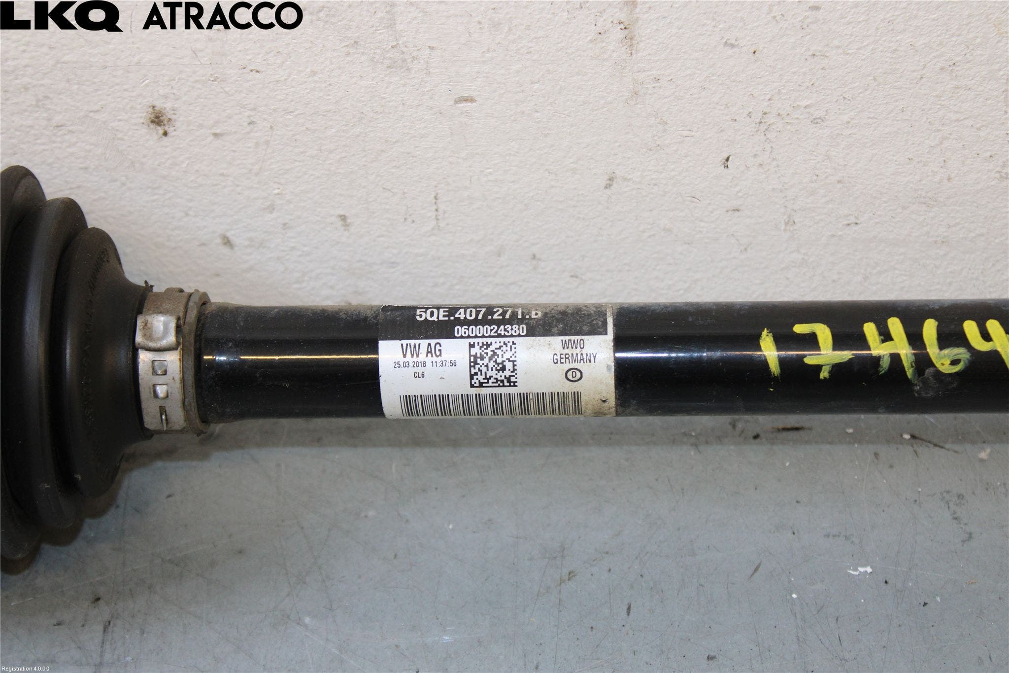Volkswagen VW GOLF / E-GOLF VII 13-20 Drivaksel Foran Kompl Venstre