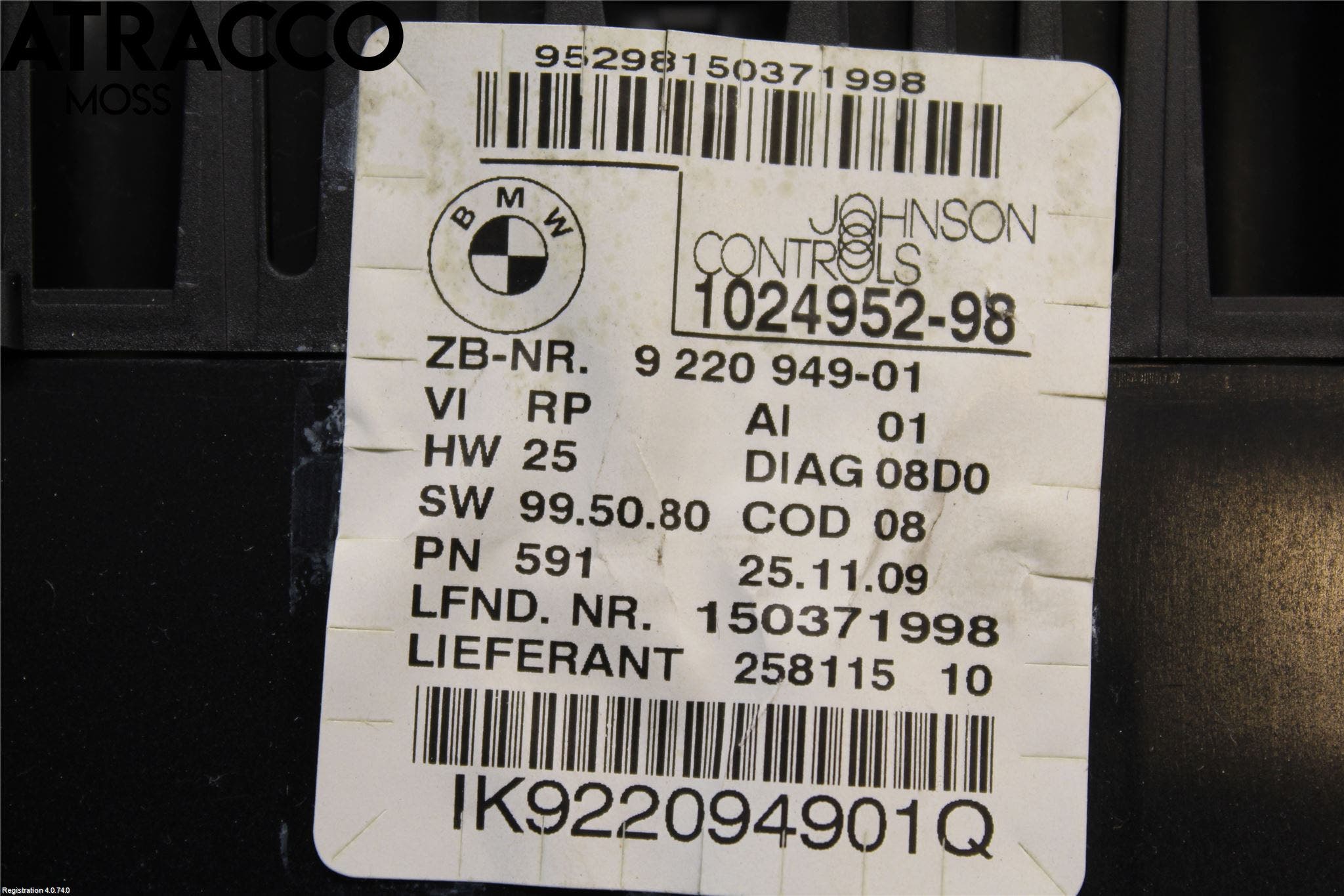 BMW 1 E87/81 5D/3D 03-11 Instr Kombinert