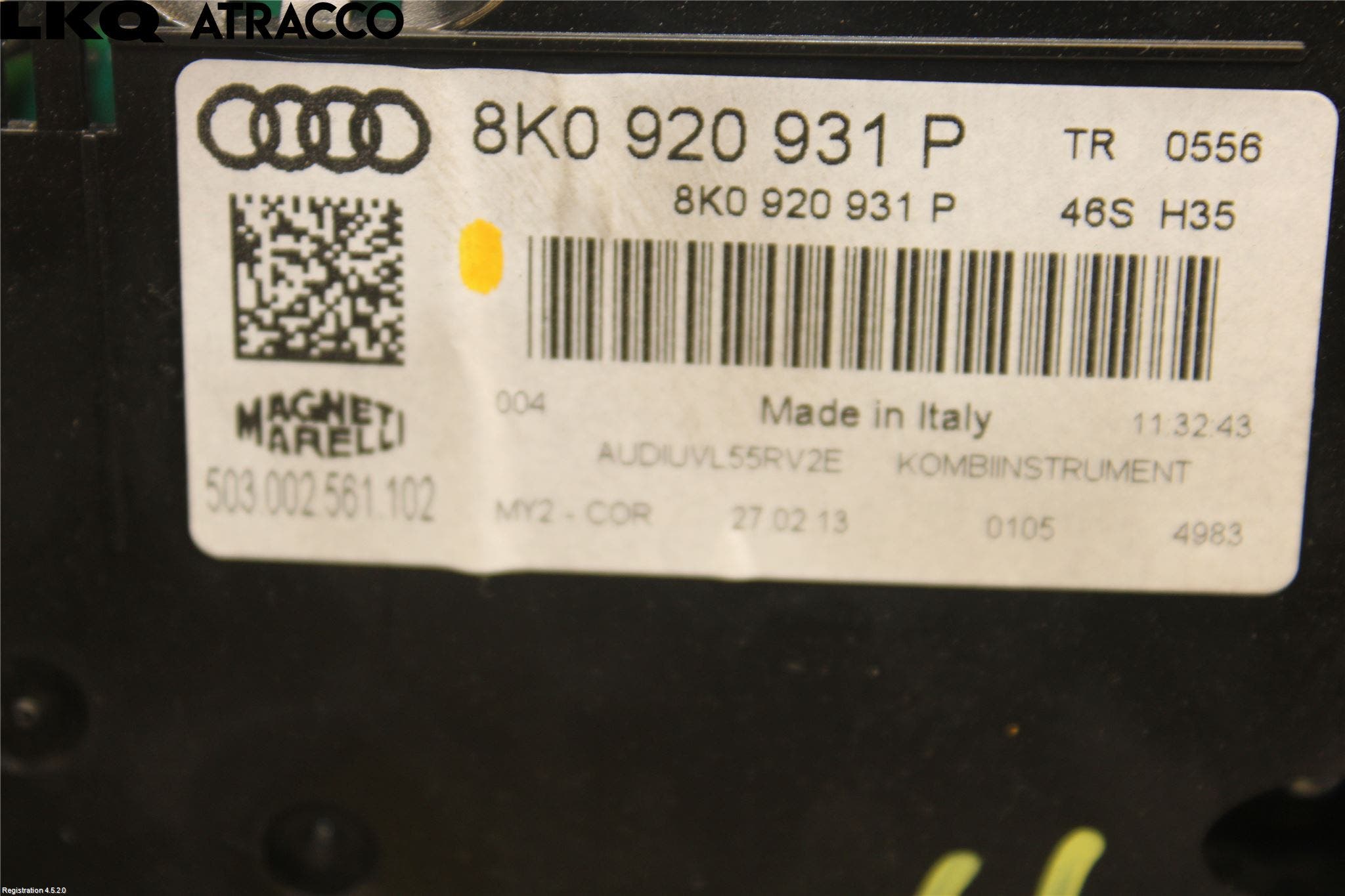 Audi A4/S4 08-11 Instr Kombinert