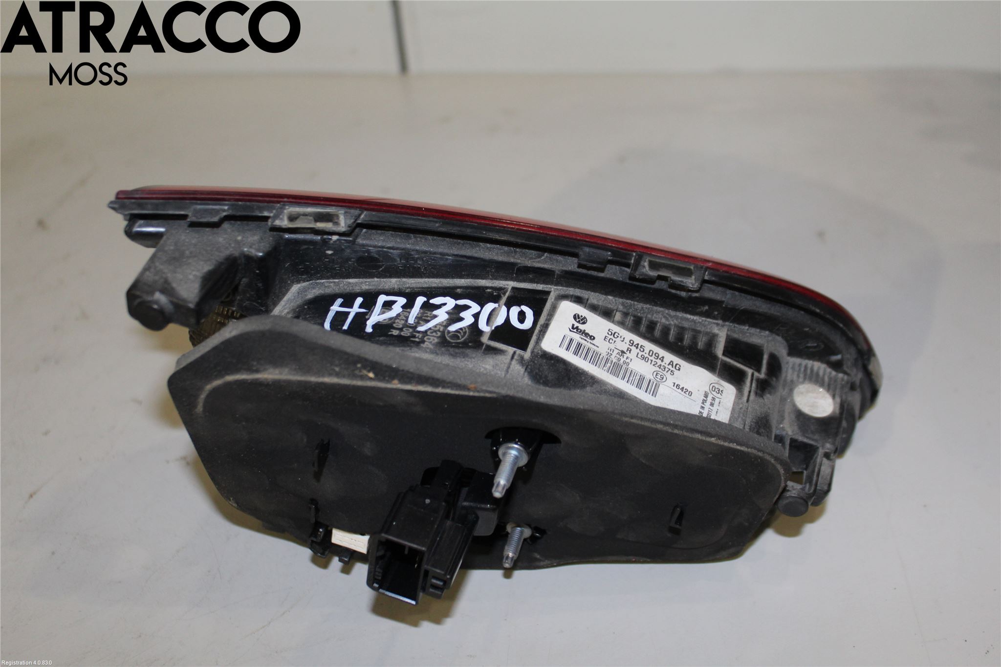 Volkswagen VW GOLF / E-GOLF VII 13-20 Baklykt Høyre  På Luke(Indre)