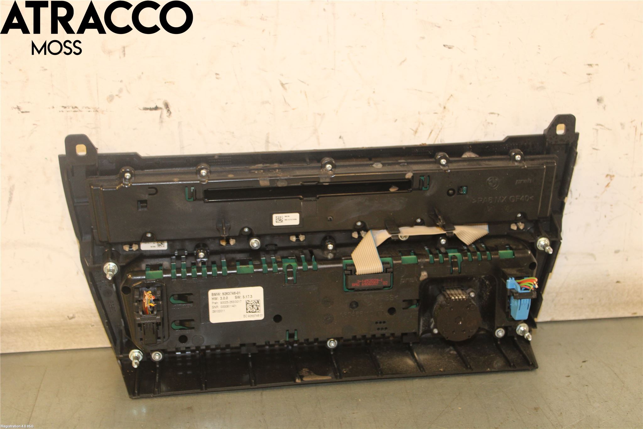 BMW 5 F10/F11/F18 09-17 Varme Ac Betjening-Display