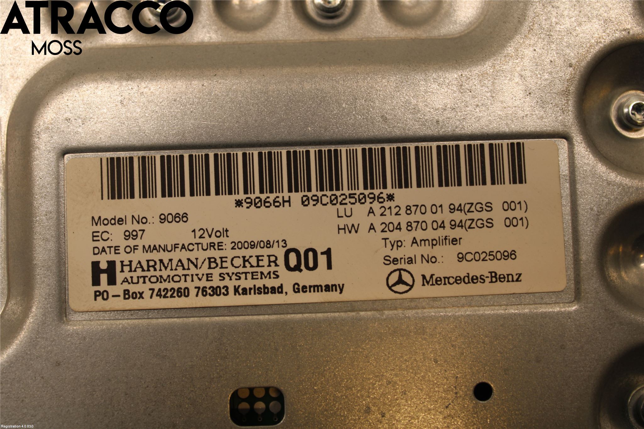 Mercedes-Benz MB E-KLASS (W212) 09-16 Stereo Forsterker