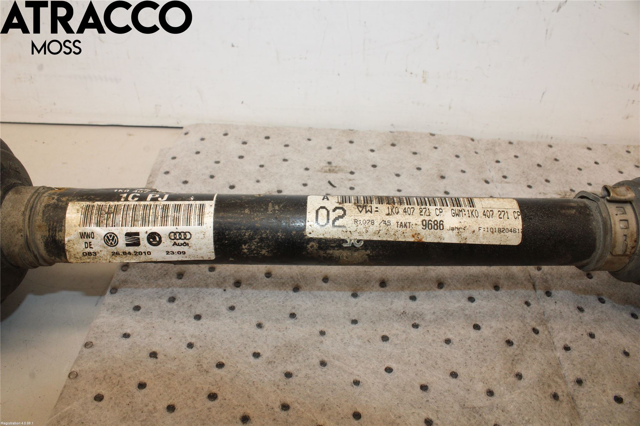 Volkswagen VW GOLF VI 09-13 Drivaksel Foran Kompl Venstre