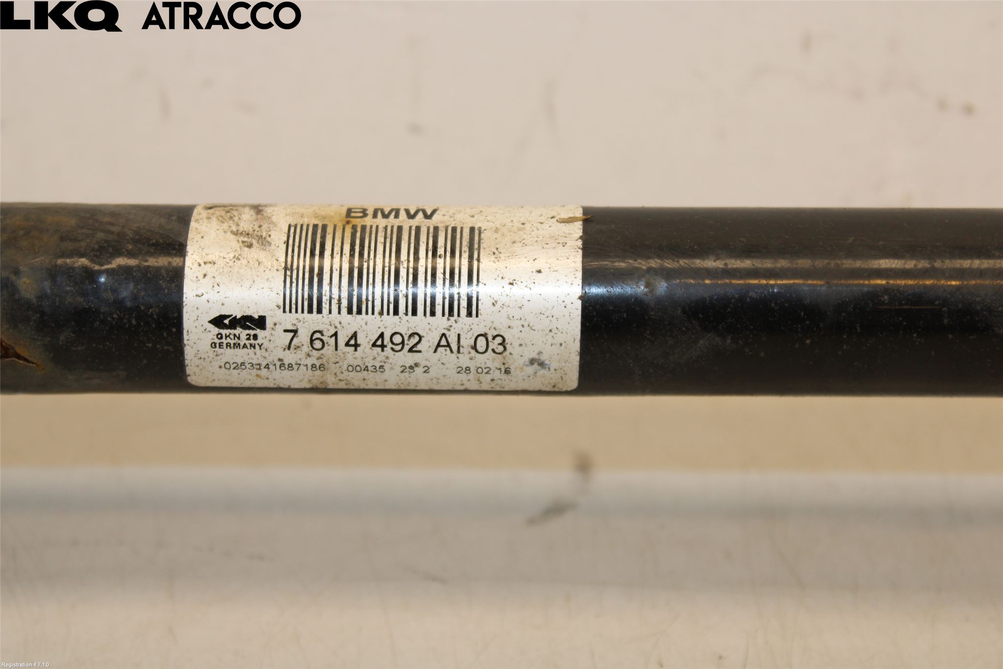 BMW X3 F25 10-17 Drivaksel Bak Kompl Høyre