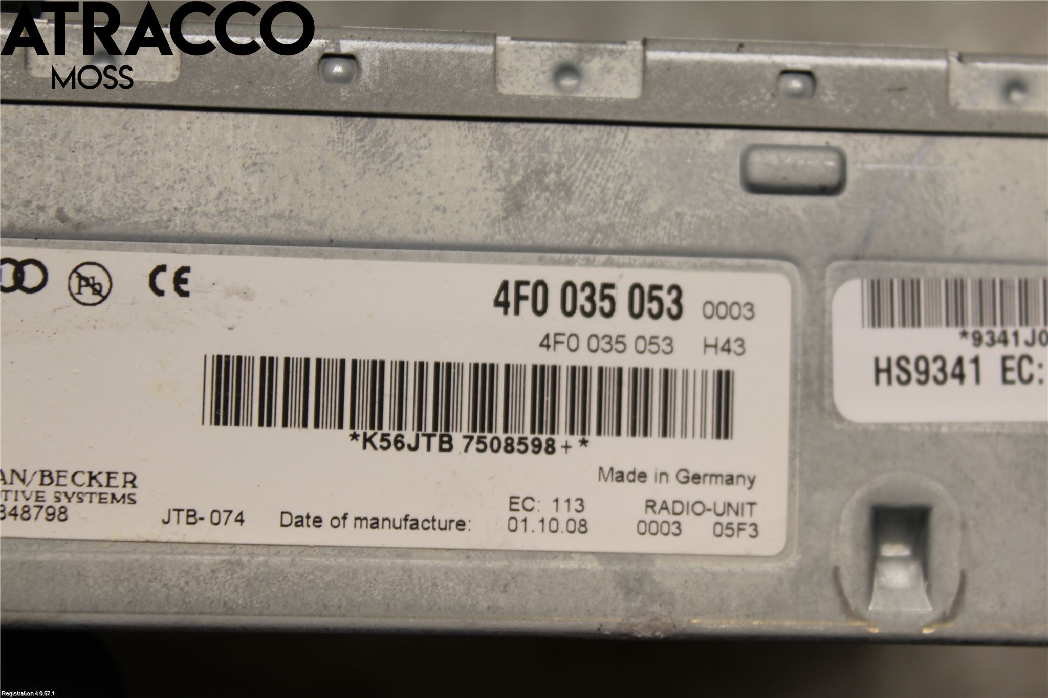 Audi A6/S6     05-11 Stereo Radio