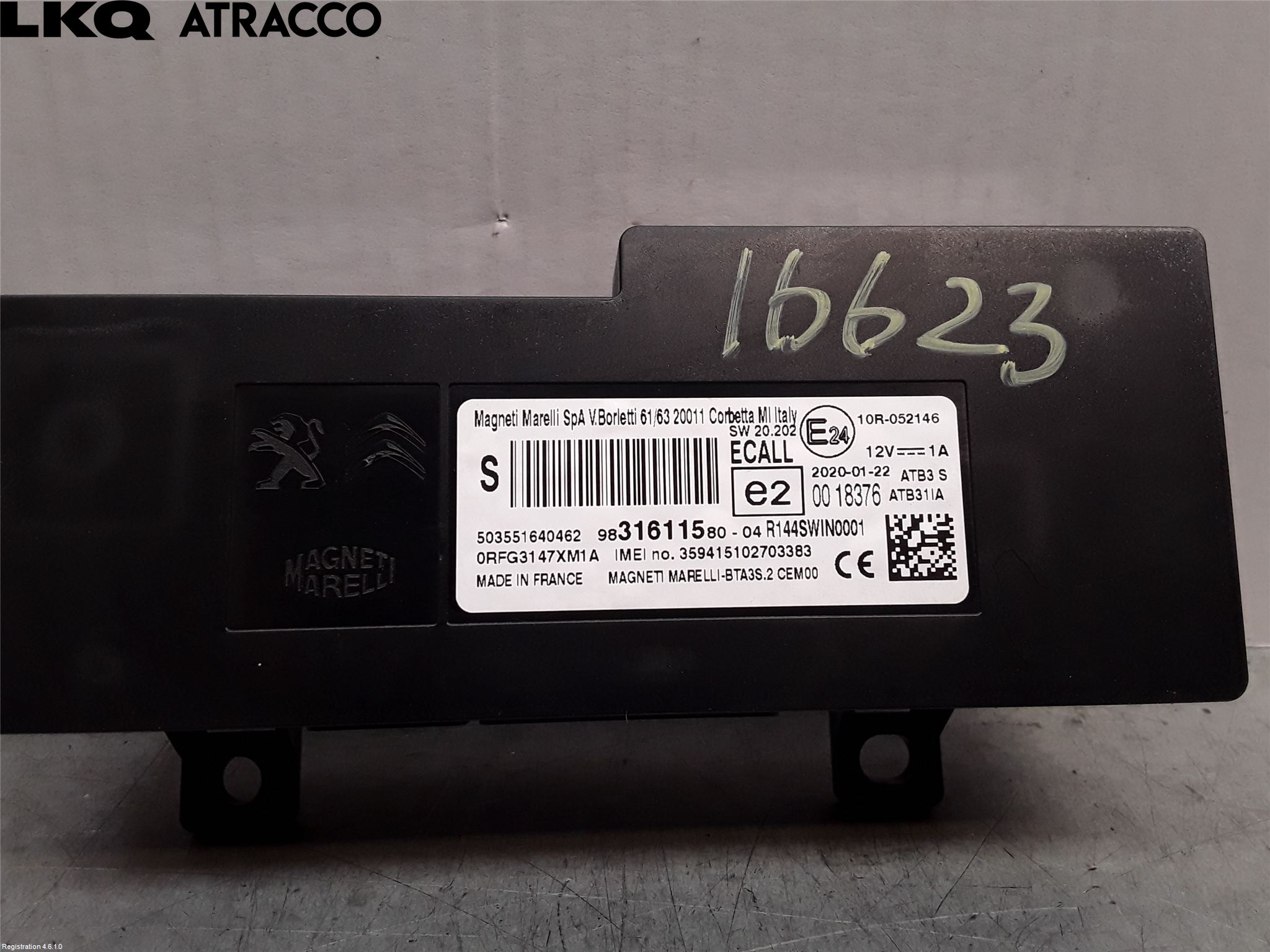 Toyota PROACE CITY 20- Styreenhet Øvrig