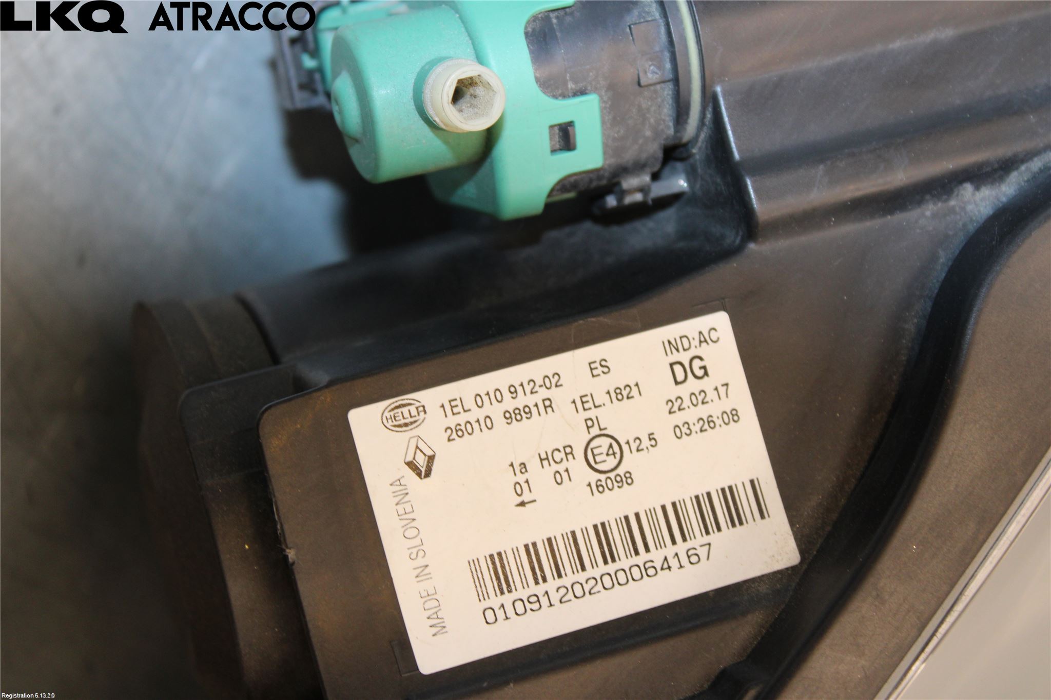 Renault ZOE/E-TECH 13- Frontlykt Høyre