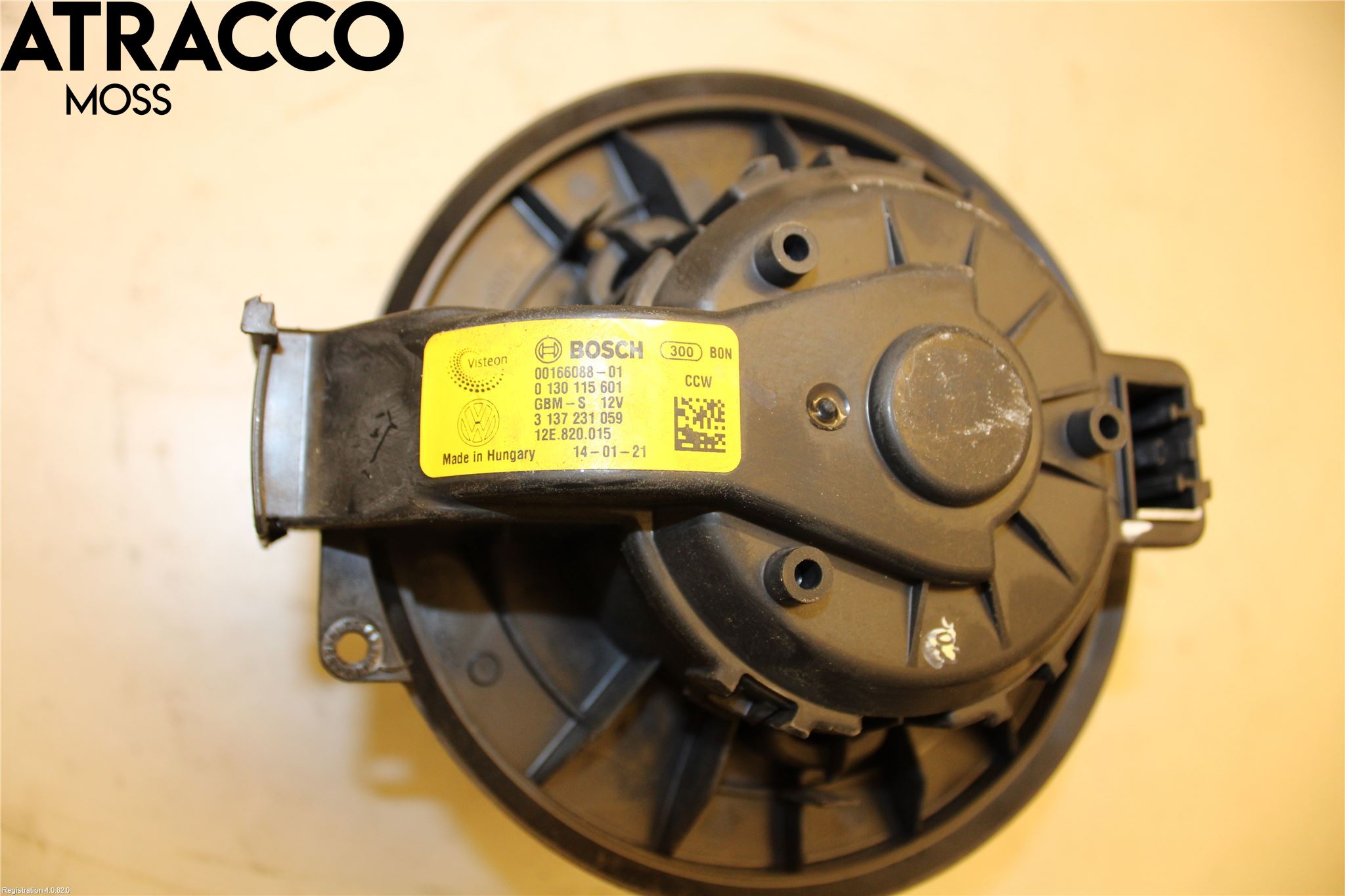 Volkswagen VW UP! / E-UP! Varme Ac Varmeapparatvifte