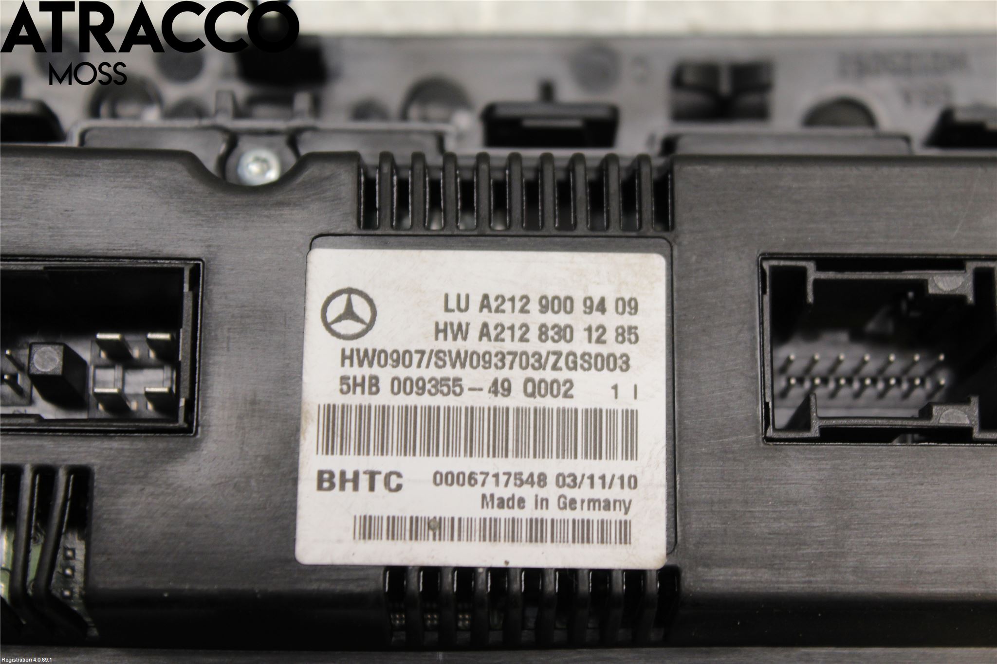 Mercedes-Benz MB E-KLASS (W212) 09-16 Varme Ac Betjening-Display