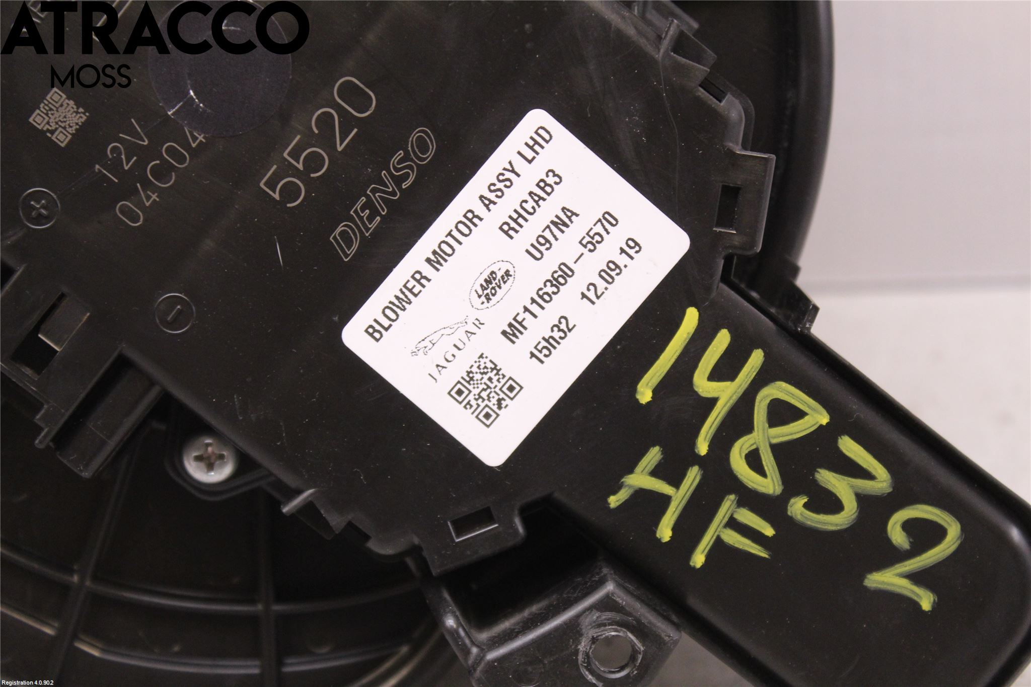 Jaguar I-PACE 18- Varme Ac Varmeapparatvifte