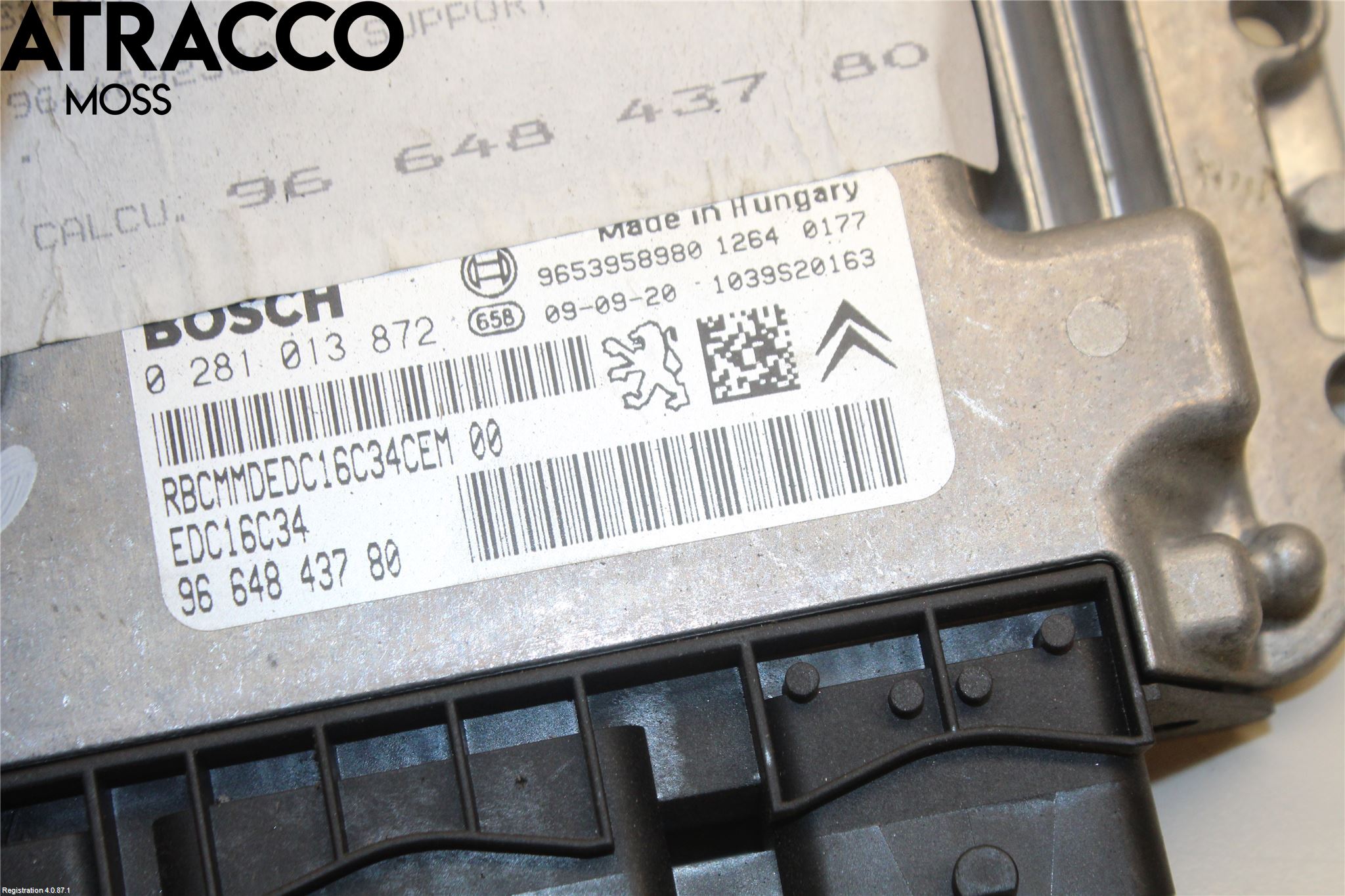 Peugeot 308 08-13 Styreenhet Innsprøytning