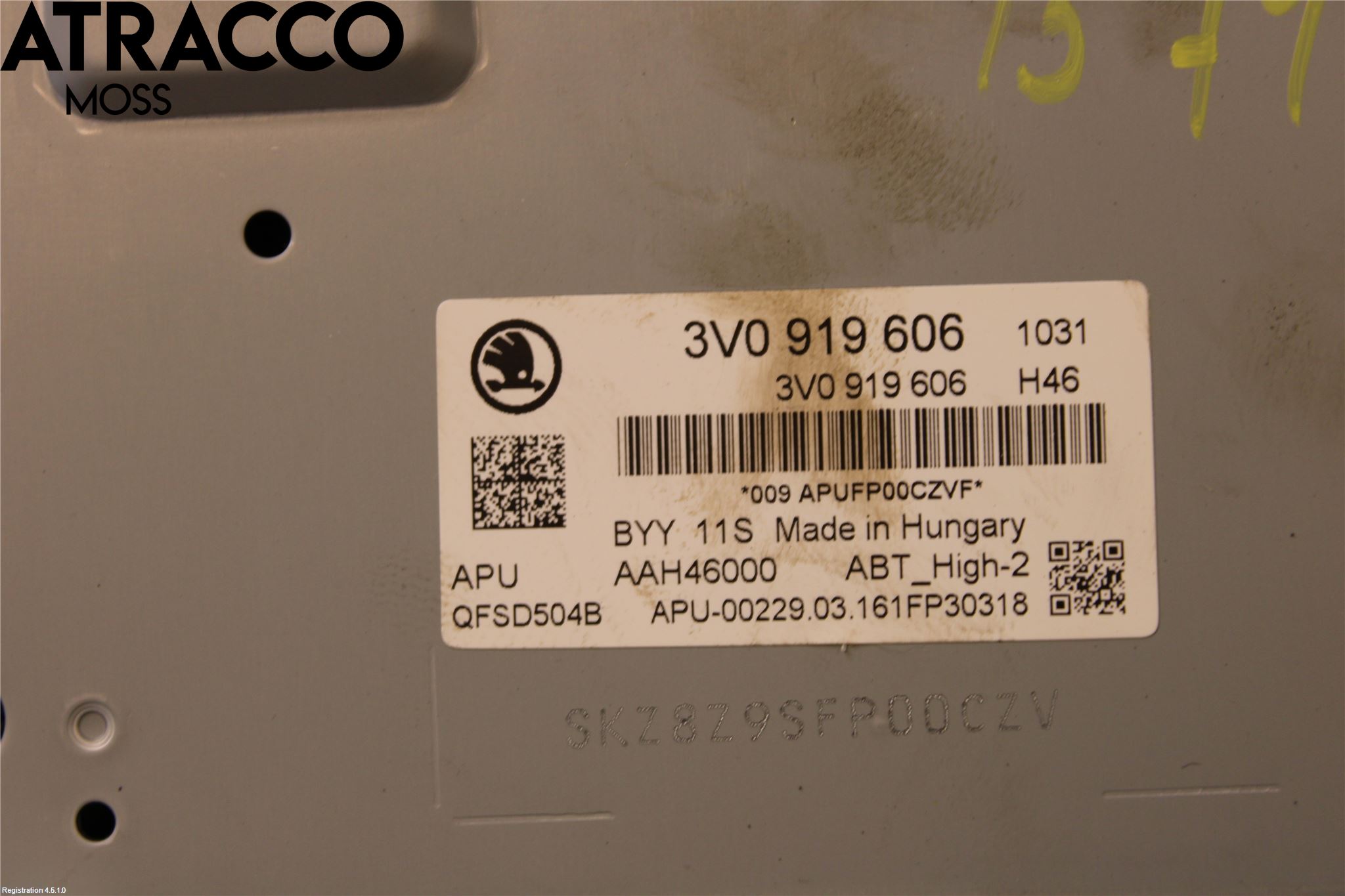 Skoda SUPERB 16-24 Multifunktionsdisplay