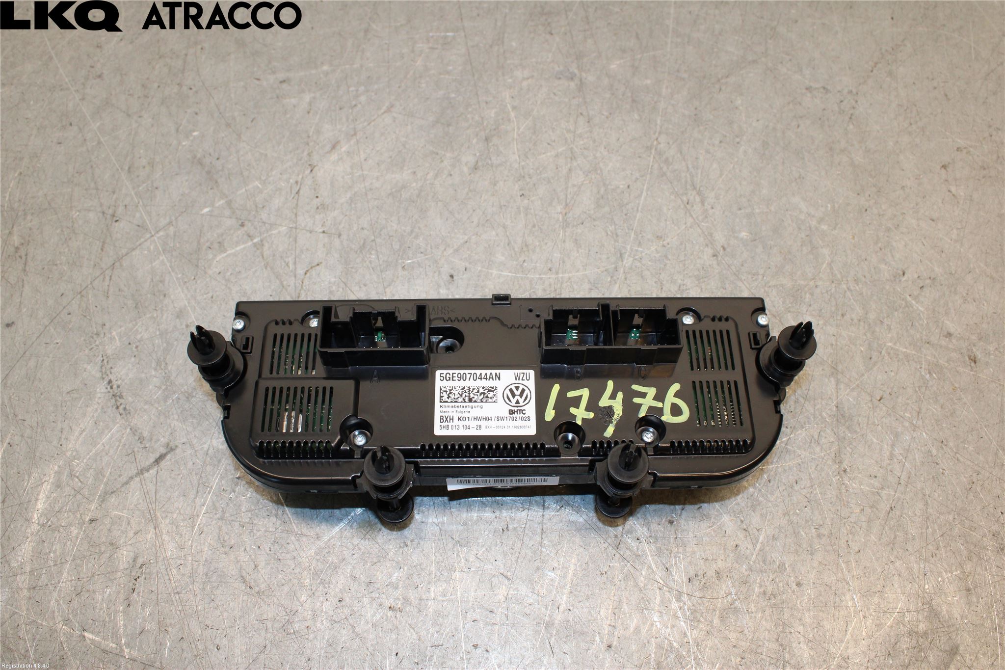 Volkswagen VW GOLF / E-GOLF VII 13-20 Varme Ac Betjening-Display