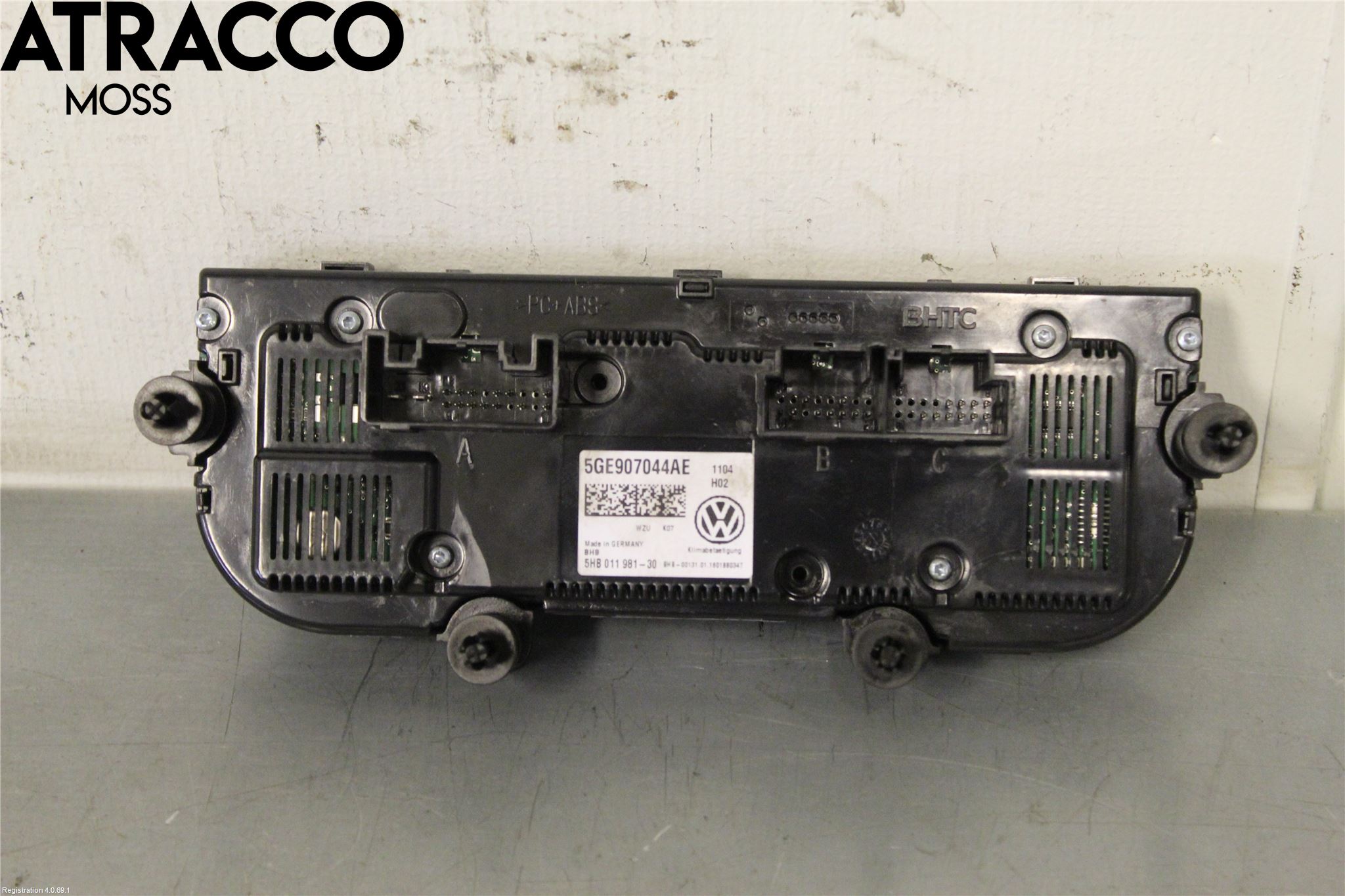 Volkswagen VW GOLF / E-GOLF VII 13-20 Varme Ac Betjening-Display