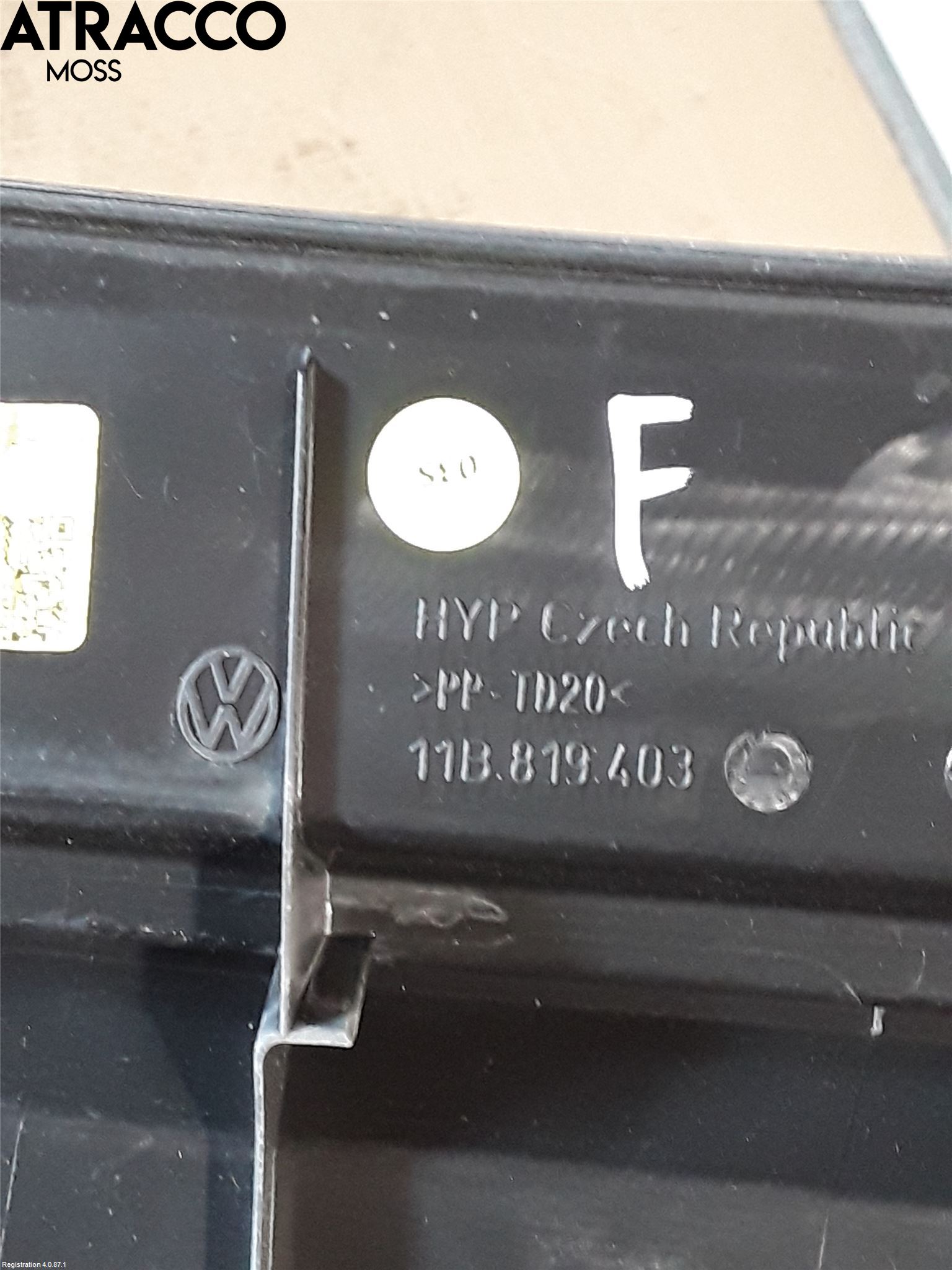 Volkswagen VW ID.4 21- Visker Deksel-Grill-Under Frr