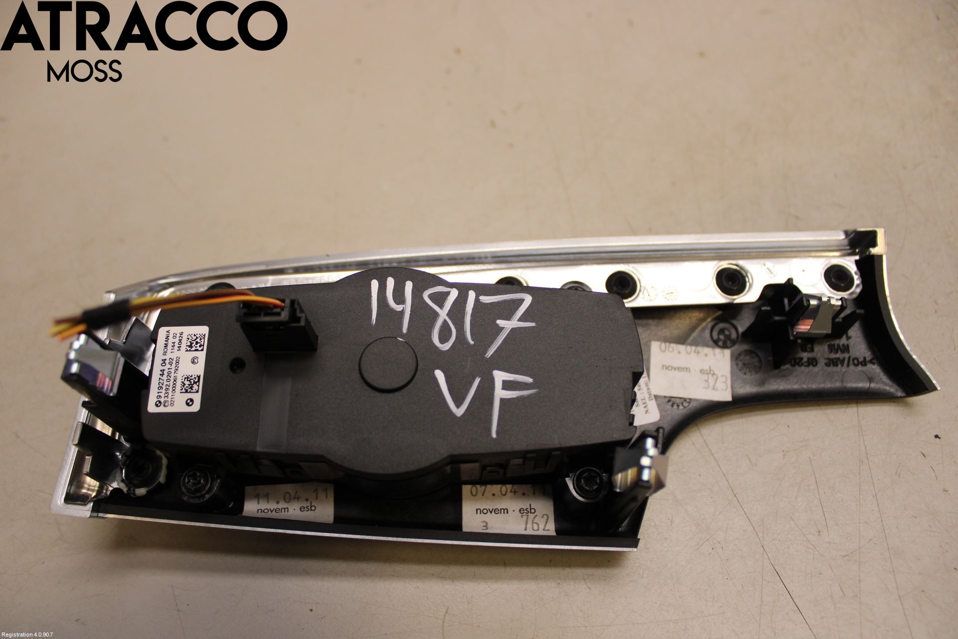 BMW 5 F10/F11/F18 09-17 Bryter Hovedlys