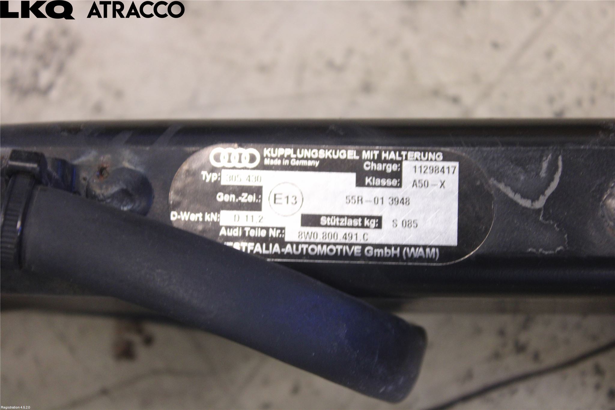 Audi A4/S4 B9 16-19 Tilhengerfeste