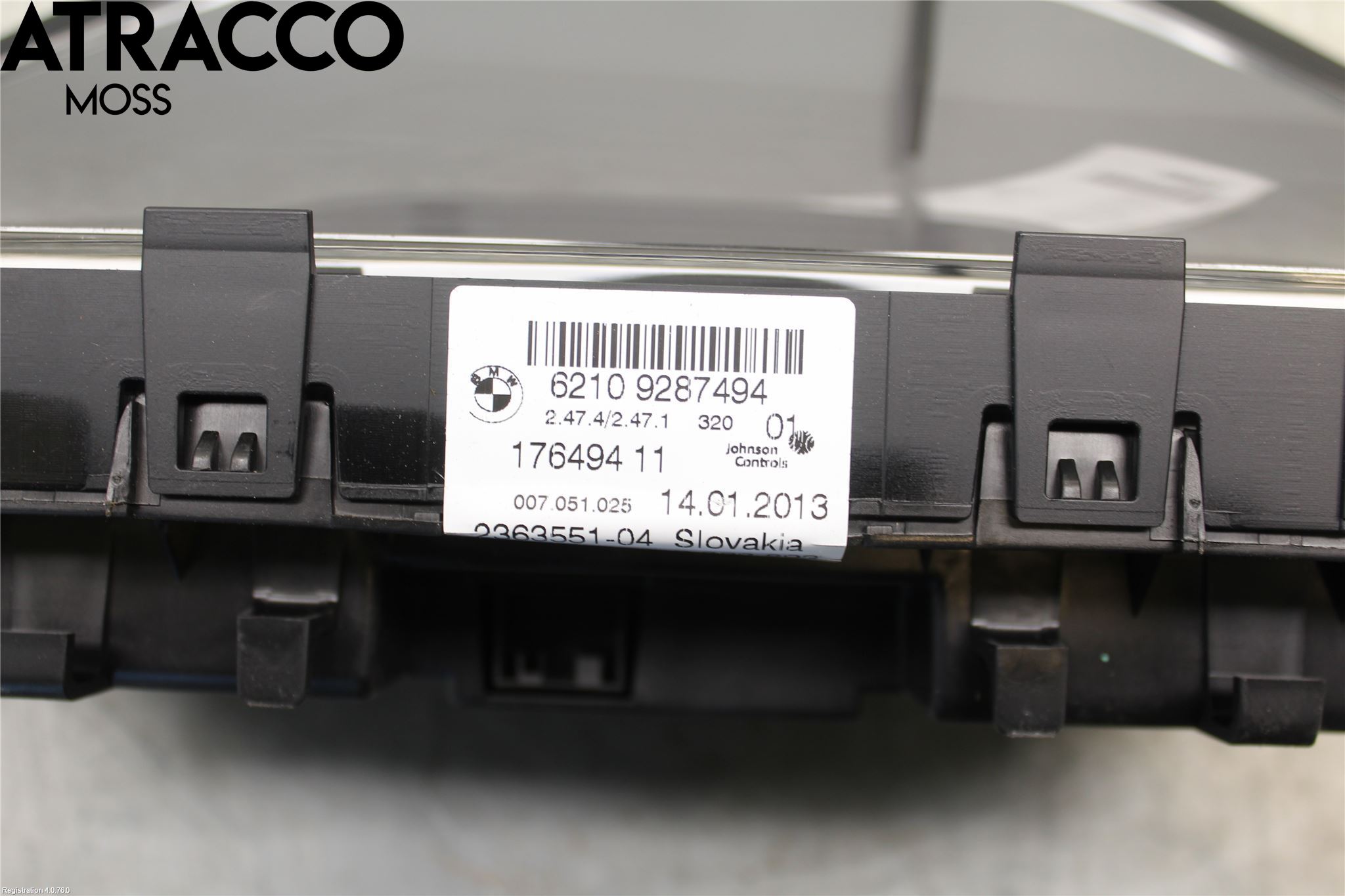 BMW 3 F30/F31/F80 12-19 Instr Kombinert