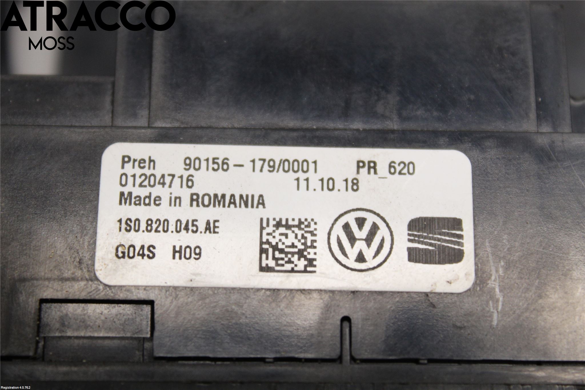 Volkswagen VW UP! / E-UP! Varmeapparat Panel(Regulering)